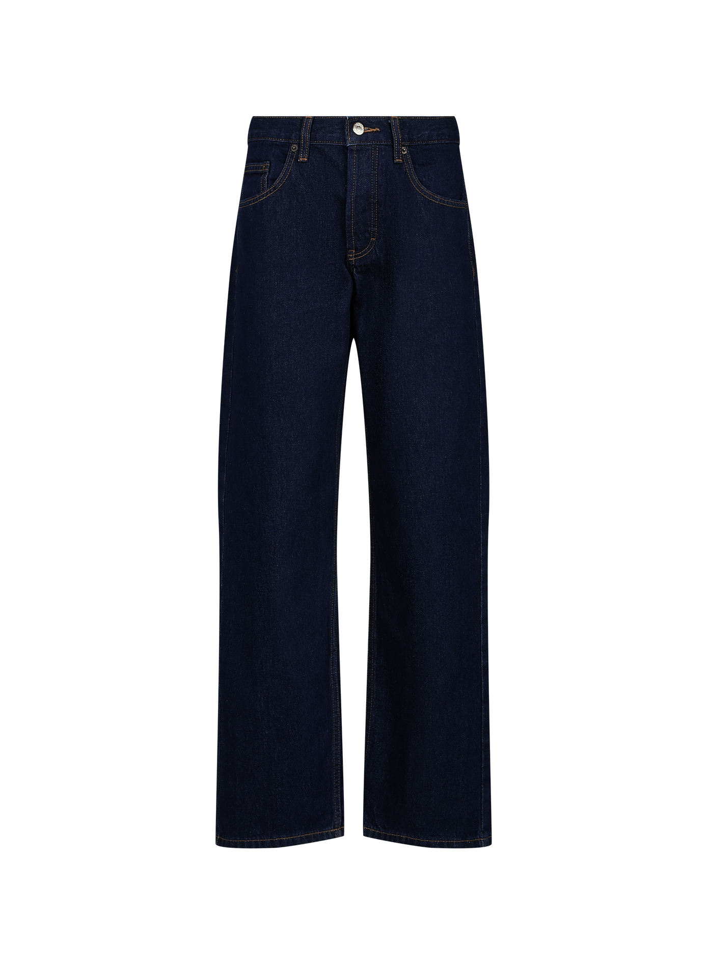 Jeans dritti in cotone TOPSHOP Blu