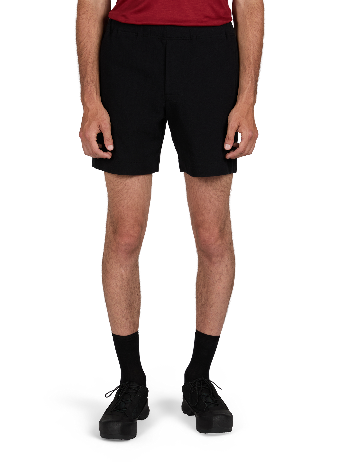 Short ample high-waisted in cotton OMAR AFRIDI Black