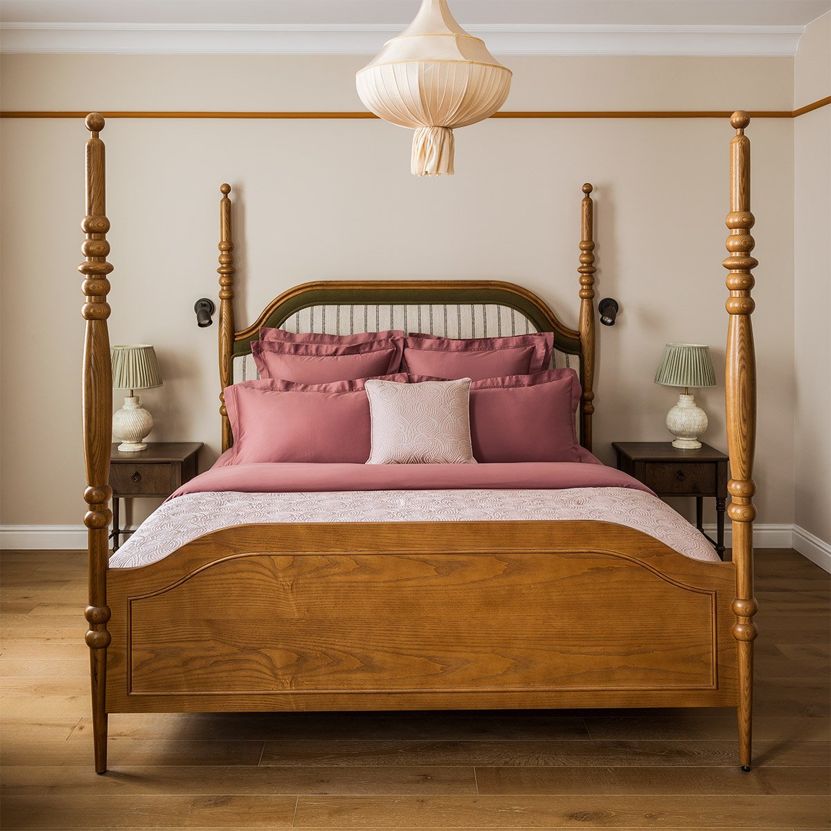 Drap plat en satin, triomphe | Marron YVES DELORME Maison