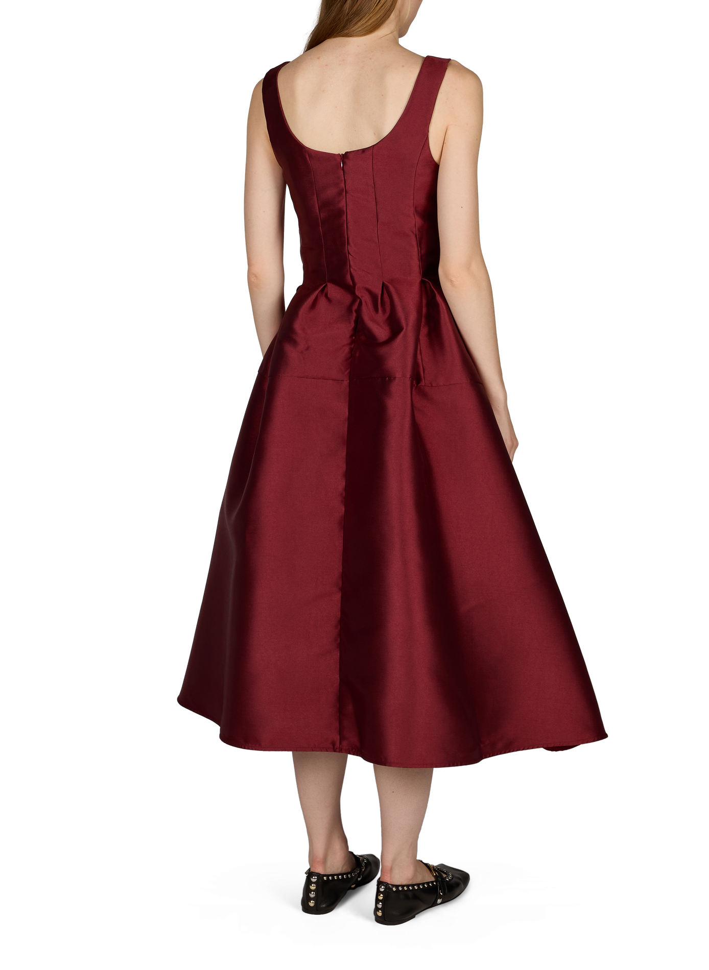 Ausgestelltes langes Kleid MARQUES ALMEIDA Rot