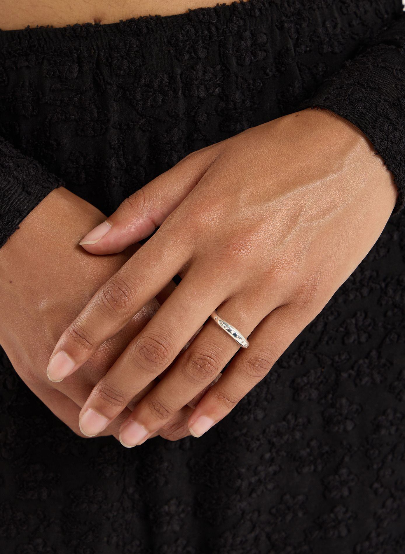 Rhinestone ring SAISON 1865 Silver