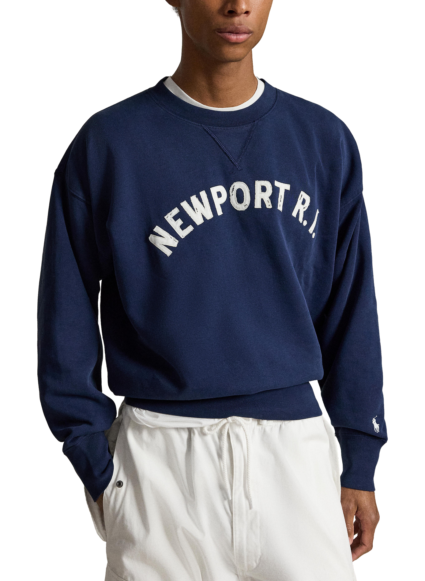 Sweat imprimé en coton mélangé POLO RALPH LAUREN Bleu