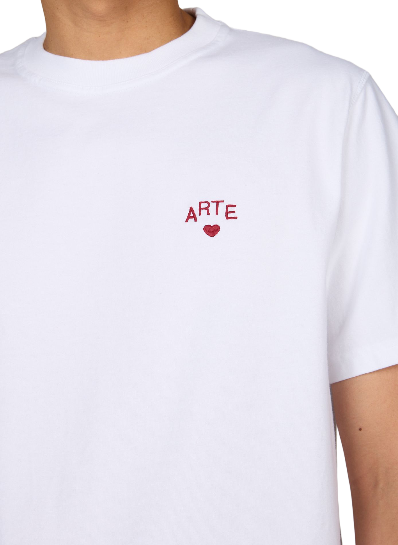 Oversized round neck cotton t-shirt ARTE ANTWERP White