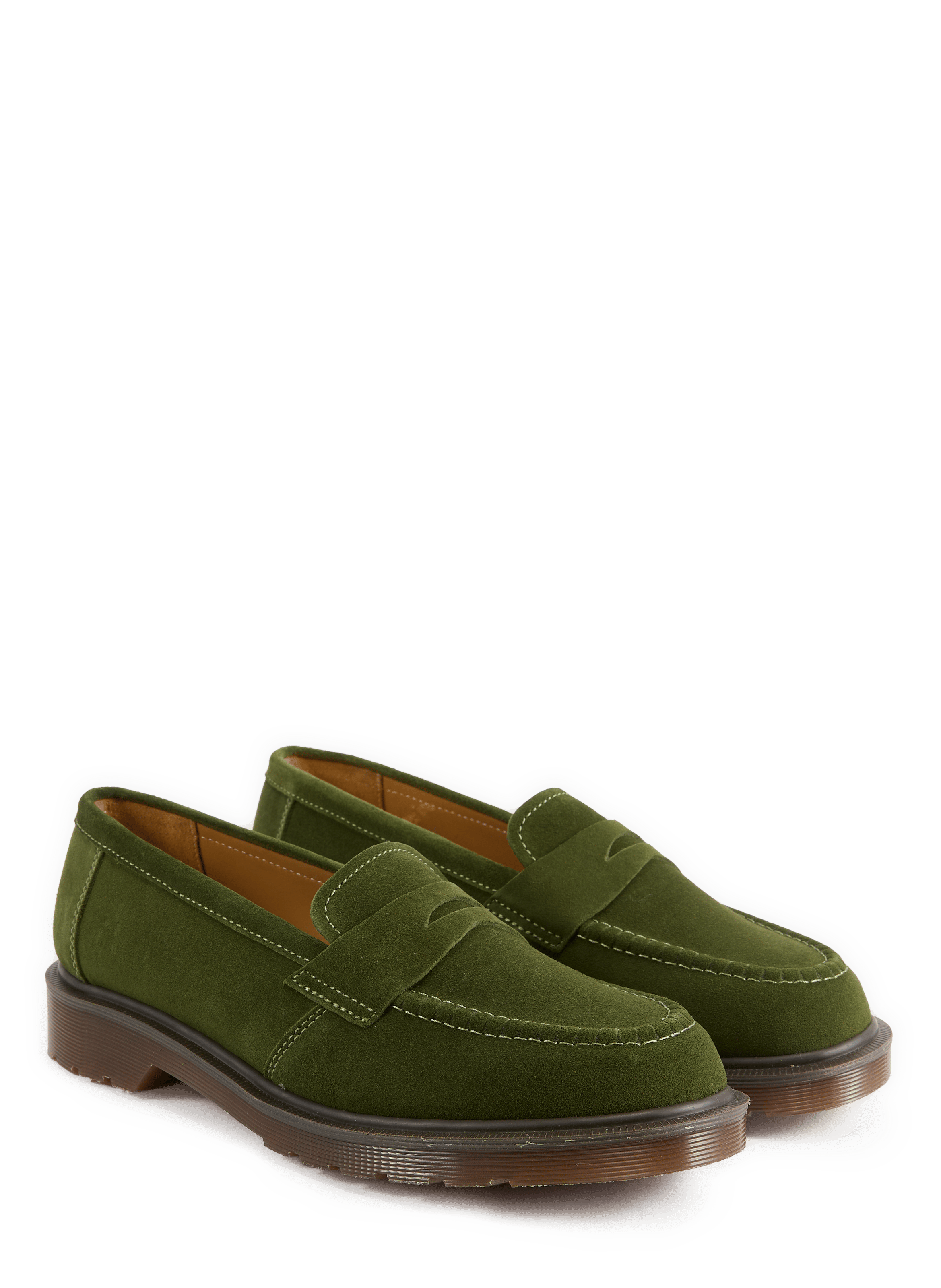 Leren mocassins DR. MARTENS Groen