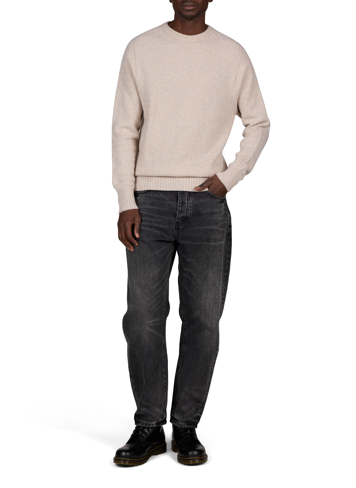 Pullover aus Merino- und Kaschmirwolle CÉZEMBRE Beige