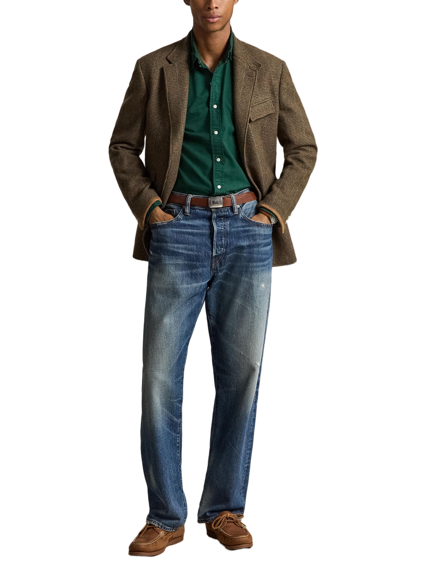 Long-sleeved cotton shirt | Green POLO RALPH LAUREN Men