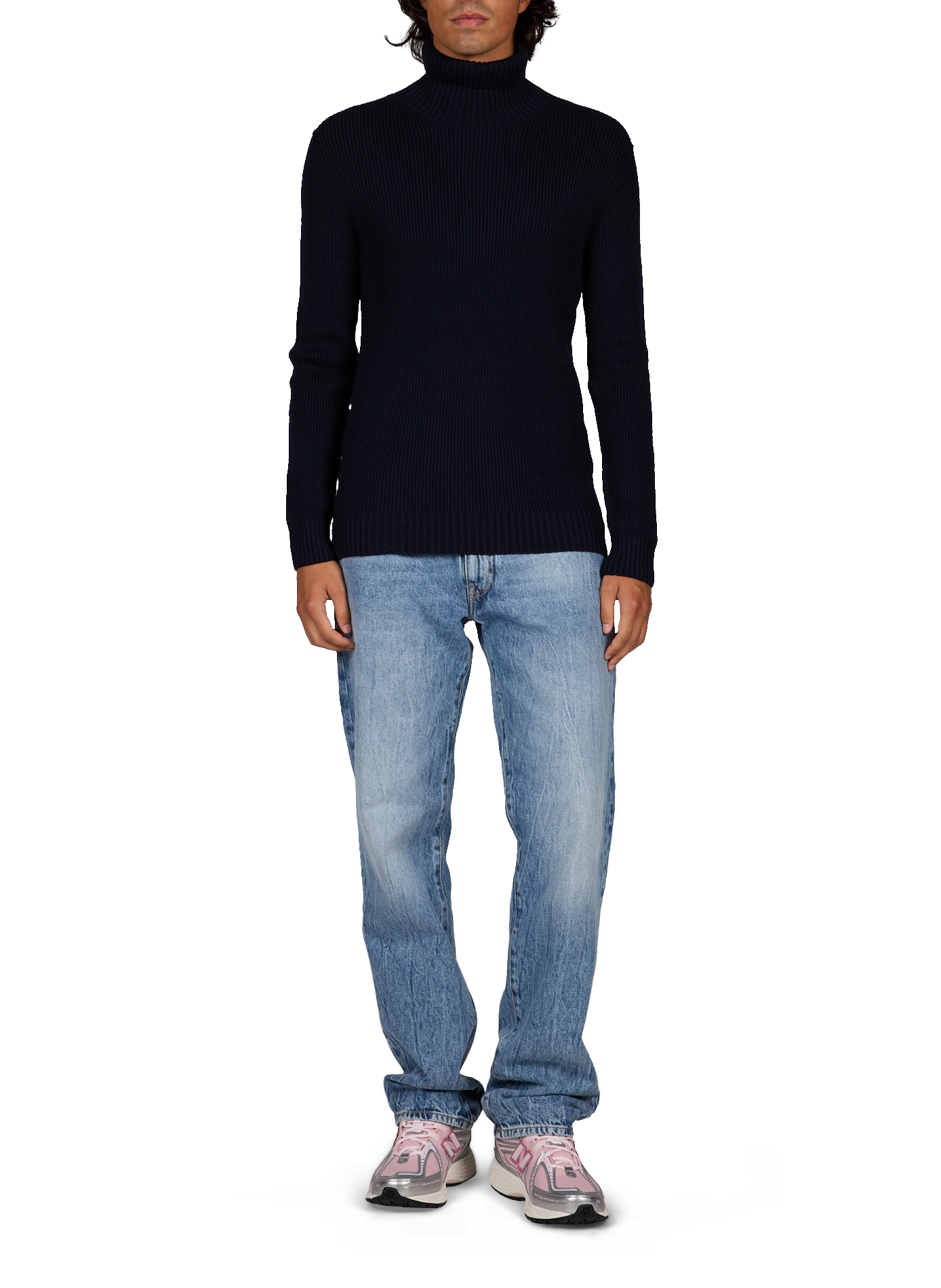 Wool turtleneck jumper CÉZEMBRE Blue