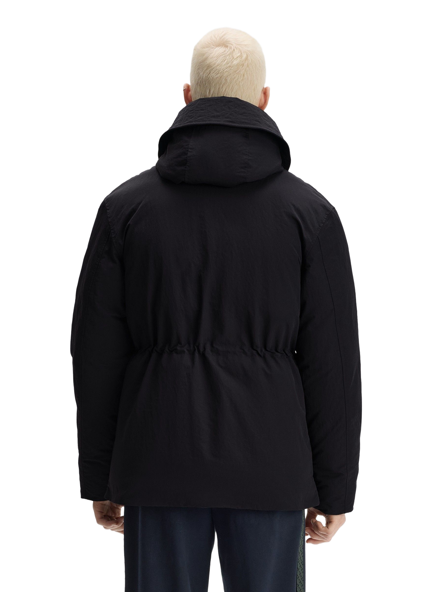 Blouson droit col montant à capuche FRED PERRY Noir