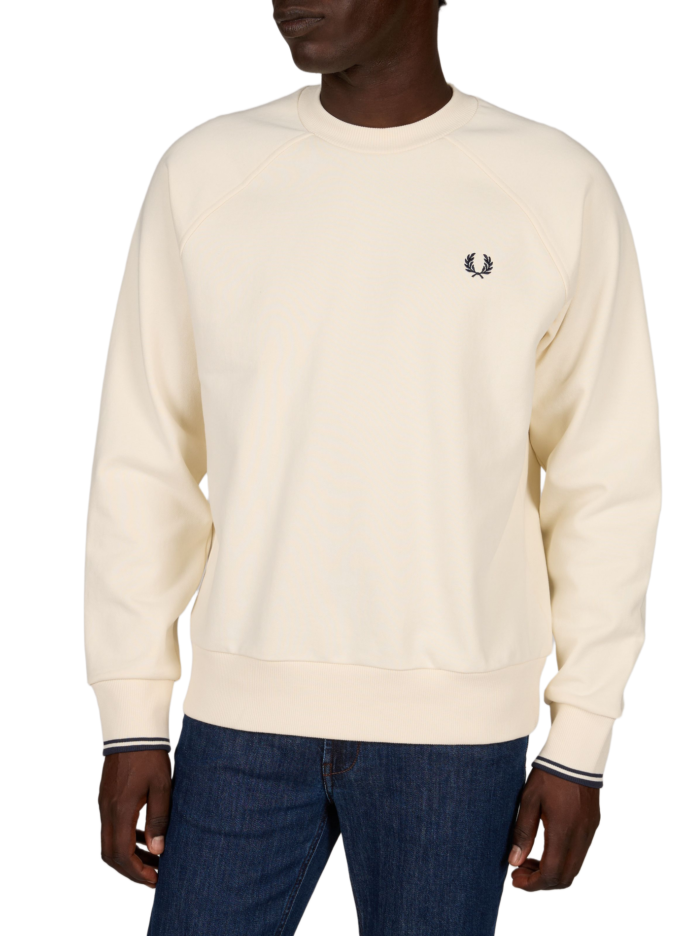 Cotton Caspian Sweatshirt FRED PERRY Beige