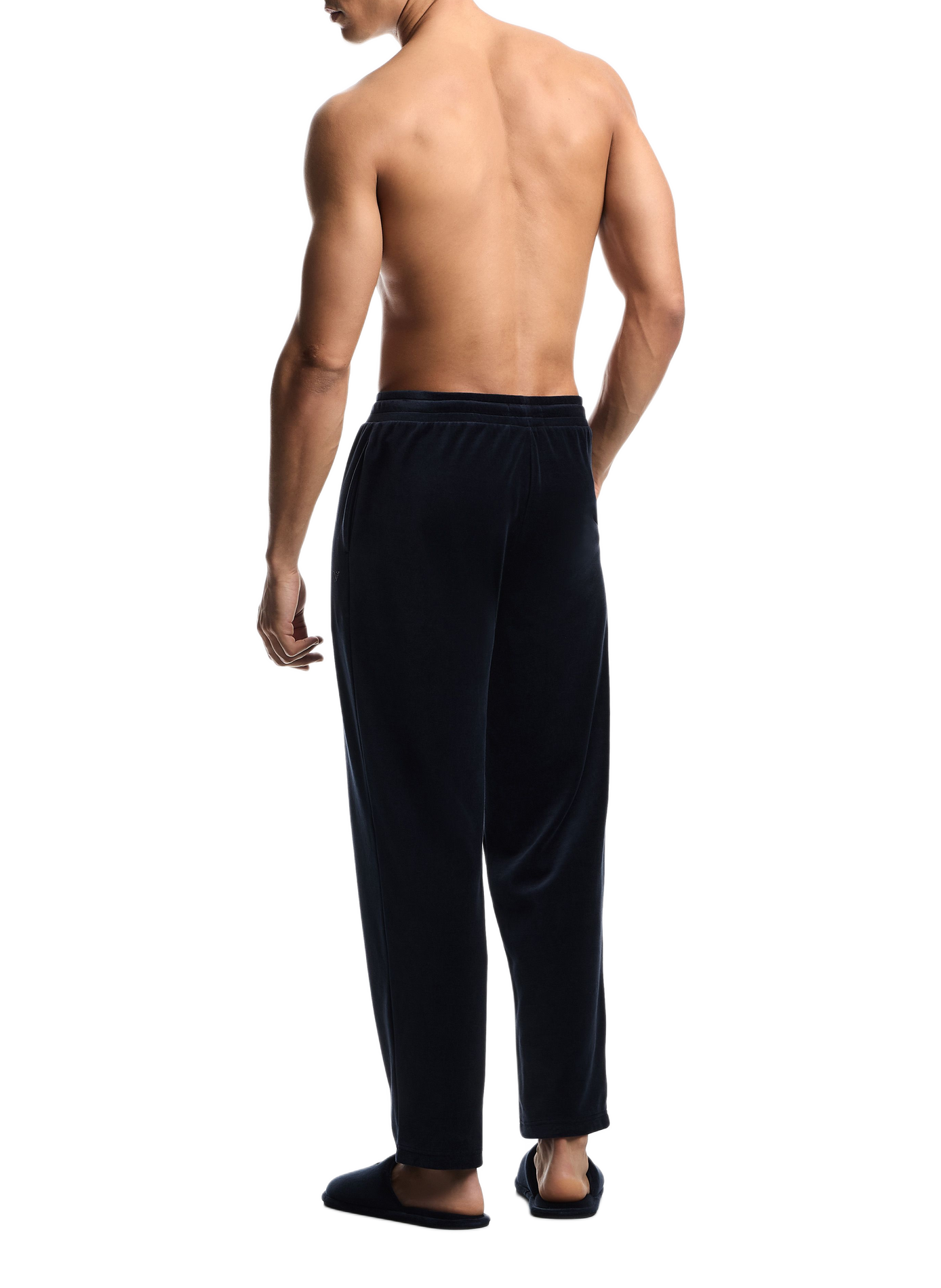 Cotton-blend lounge pants EMPORIO ARMANI Blue