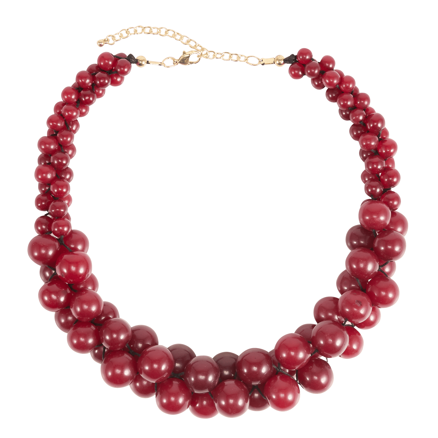 Ketting met parels om de hals LA FEE MARABOUTEE Rood