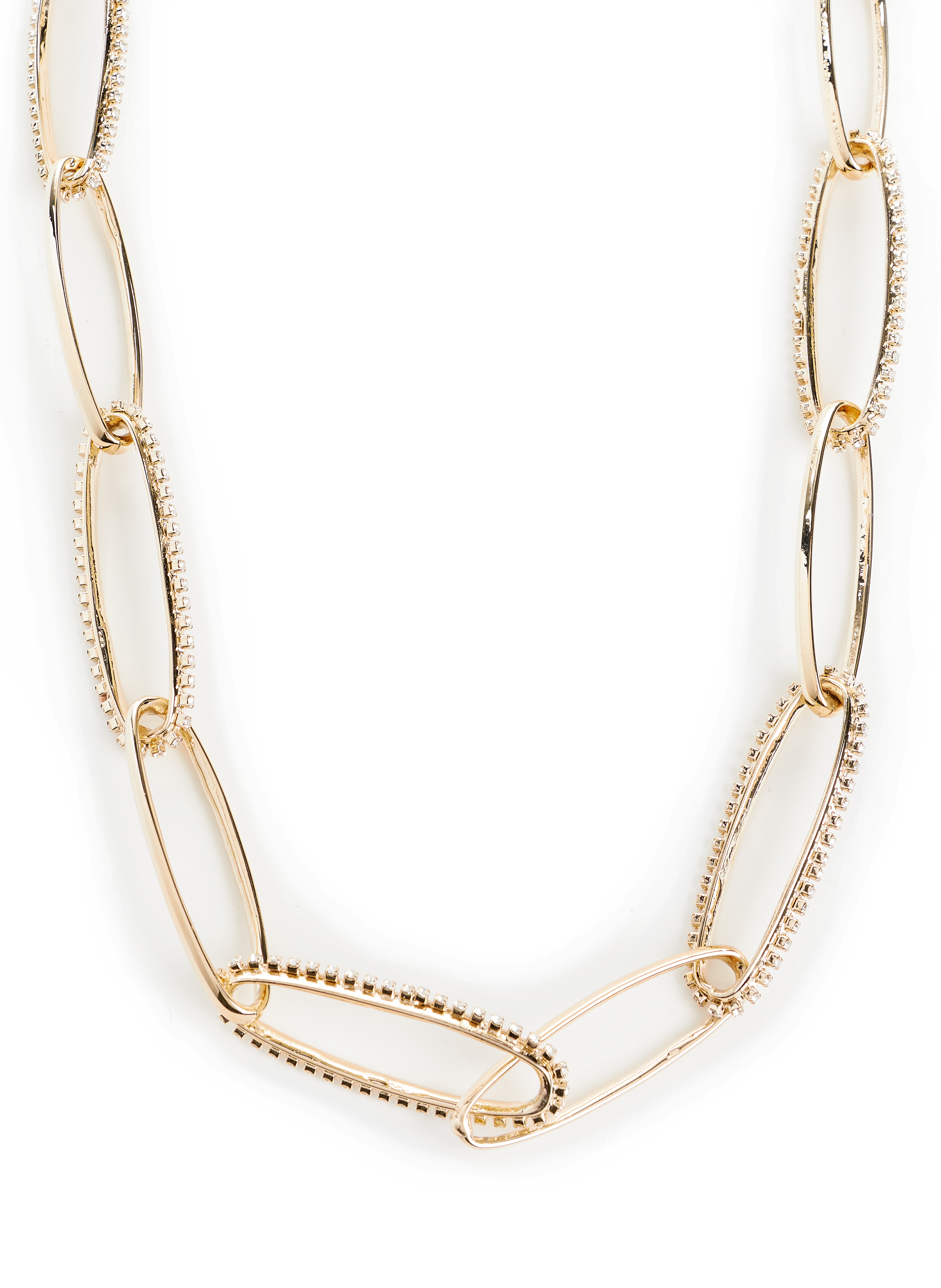 Collier Louise en laiton et cristaux