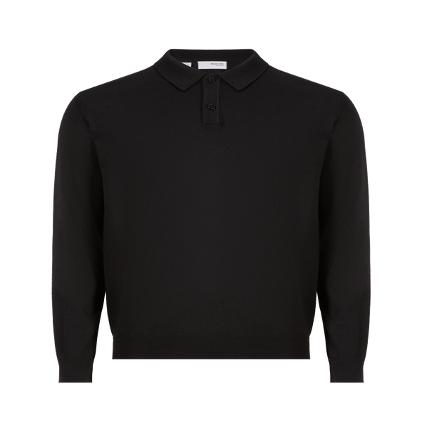 Selected Wool And Polyester Jumper In Black