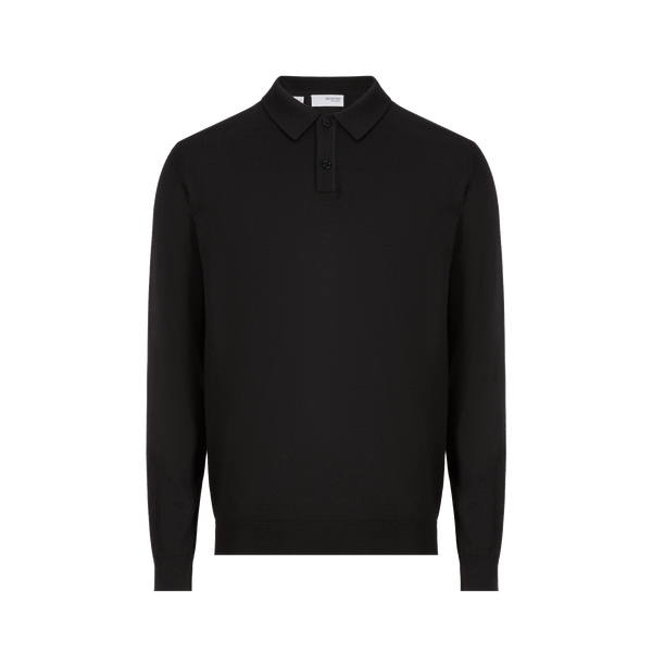 Selected Wool And Polyester Jumper In Black