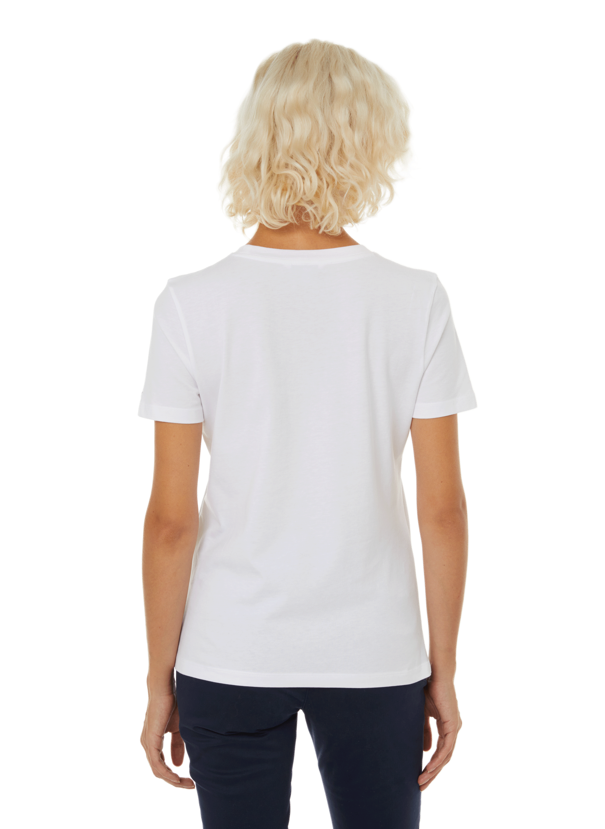 Organic cotton round-neck T-shirt TOMMY HILFIGER White