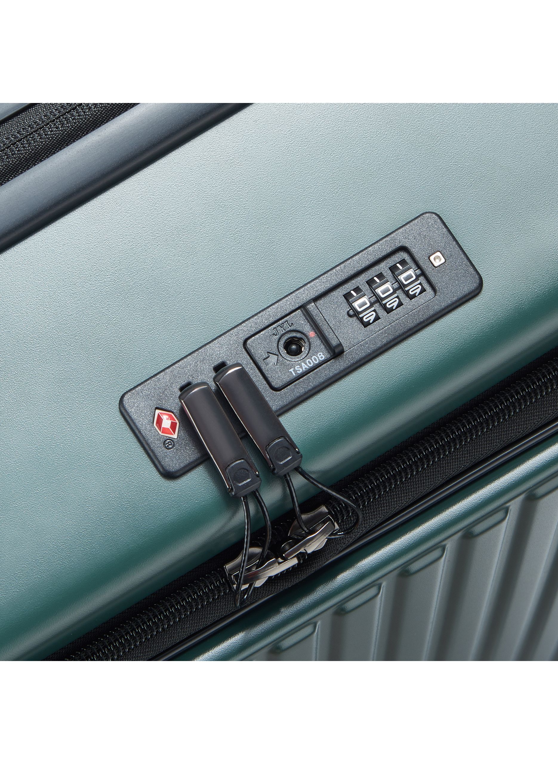 Valise soute rigide taille xl - securitime zip DELSEY PARIS Vert