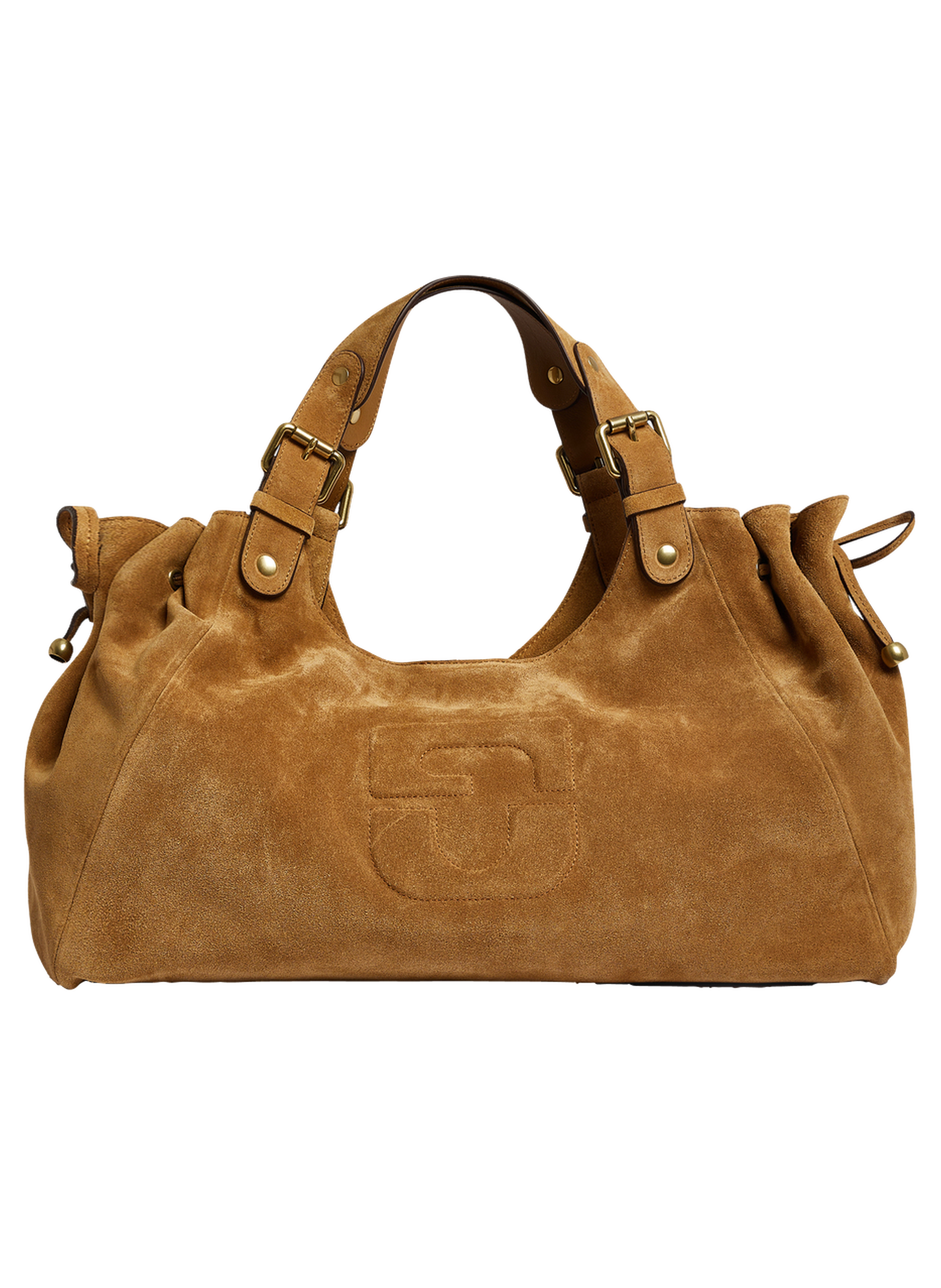 Sac à main en cuir velours - chiara gd GERARD DAREL Marron