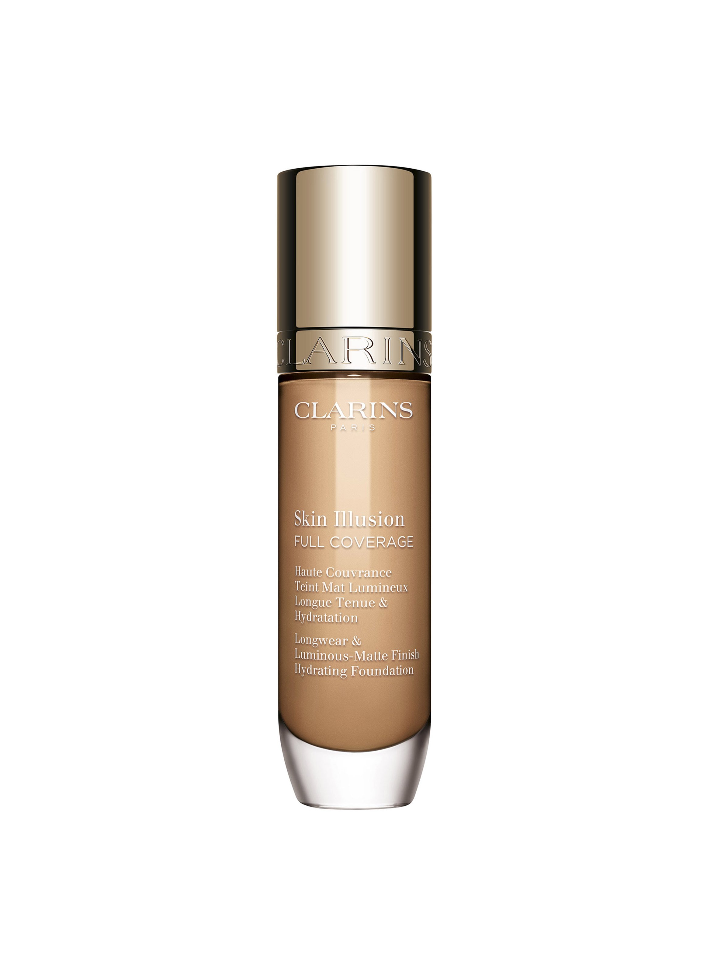 Skin Illusion Full Coverage - Hoog Dekkende Foundation Mat Stralende Teint Langdurige Hydratatie CLARINS 106n