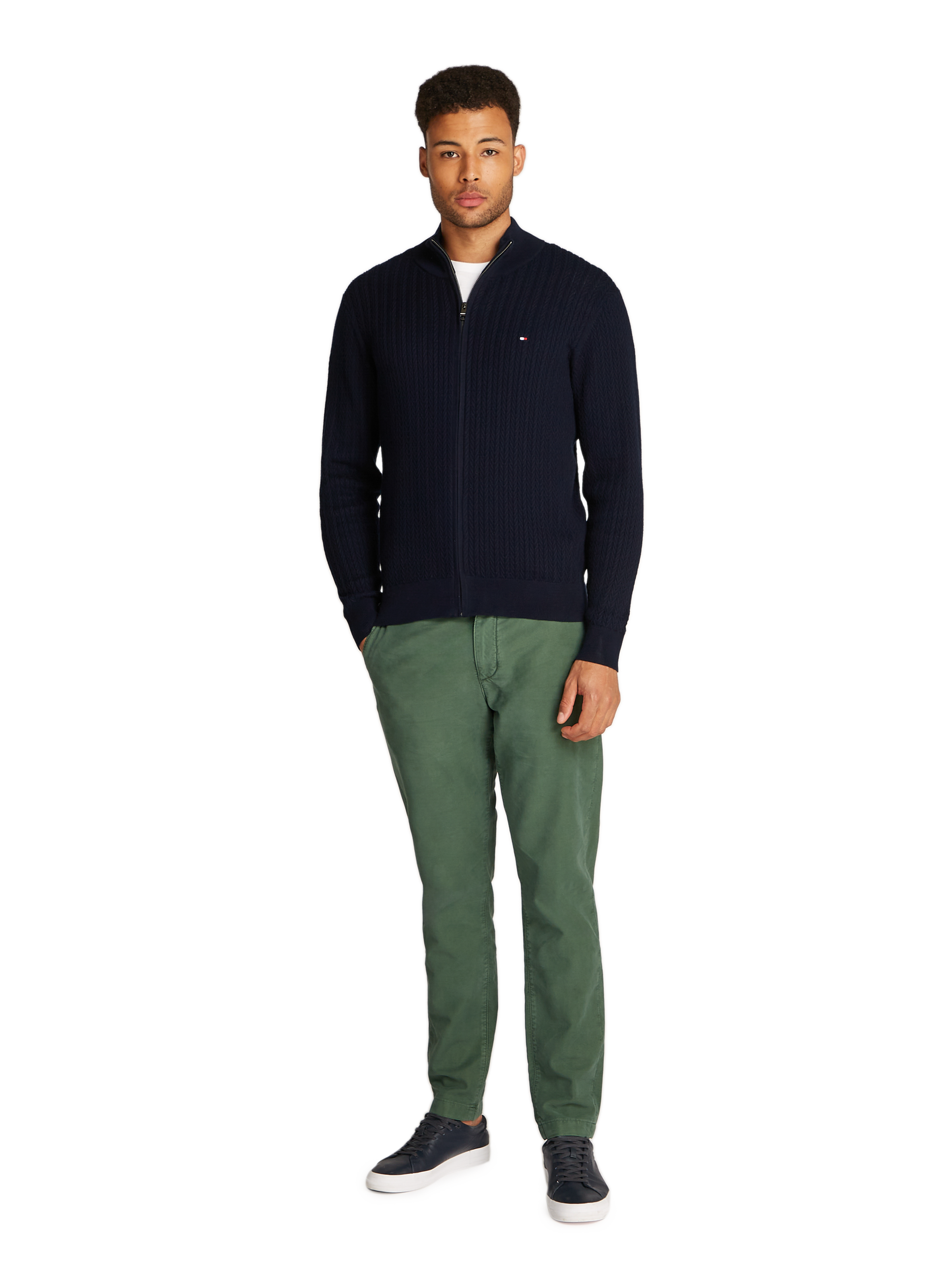 Gilet en coton TOMMY HILFIGER Bleu