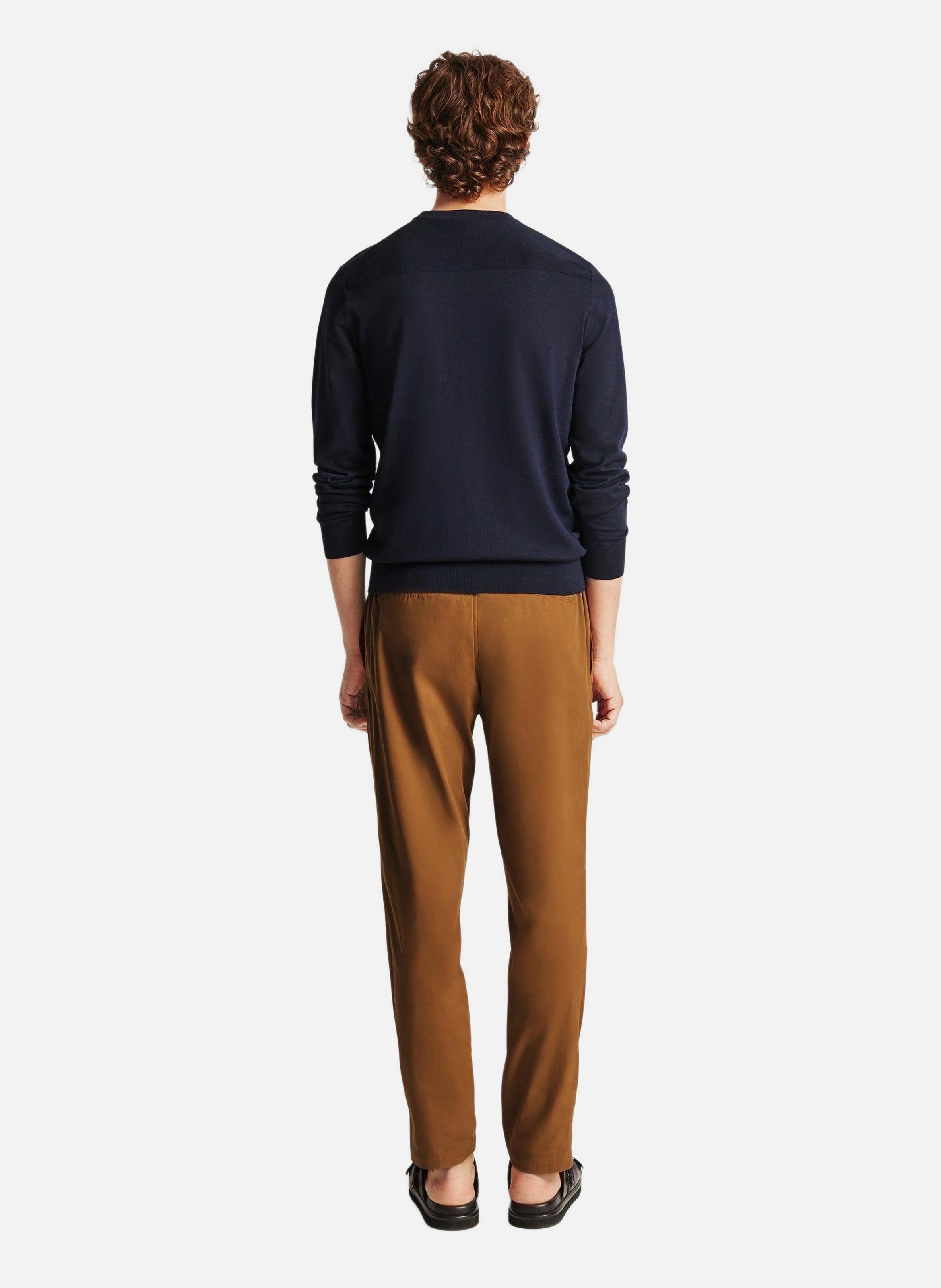 Pull ashtton col rond coupe regular FUSALP Bleu