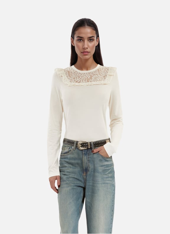 T-shirt manches longues Blanc by THE KOOPLES THE KOOPLES T-shirt manches longues Blanc