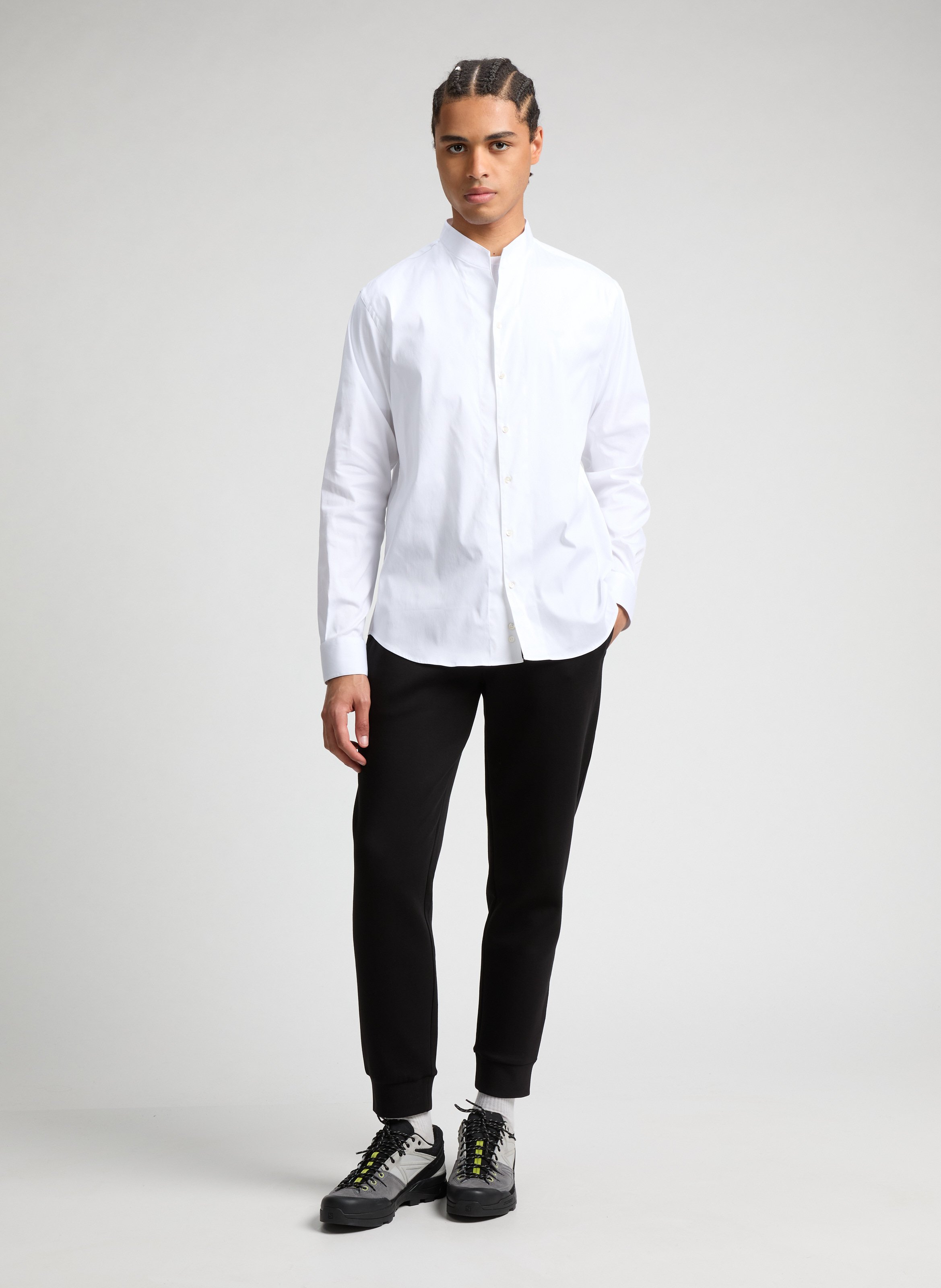 Cotton blend shirt EMPORIO ARMANI White