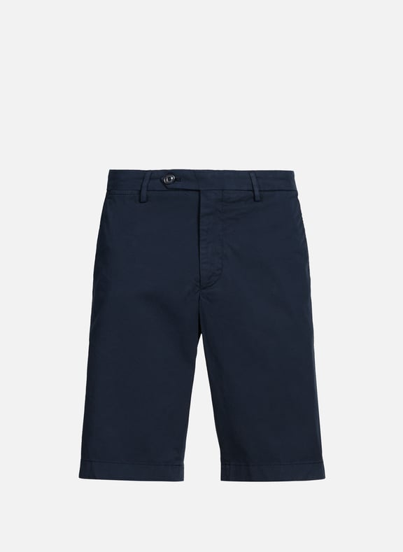 Chino Bermuda in blended cotton Blue by FACONNABLE FACONNABLE Chino Bermuda in blended cotton Blue