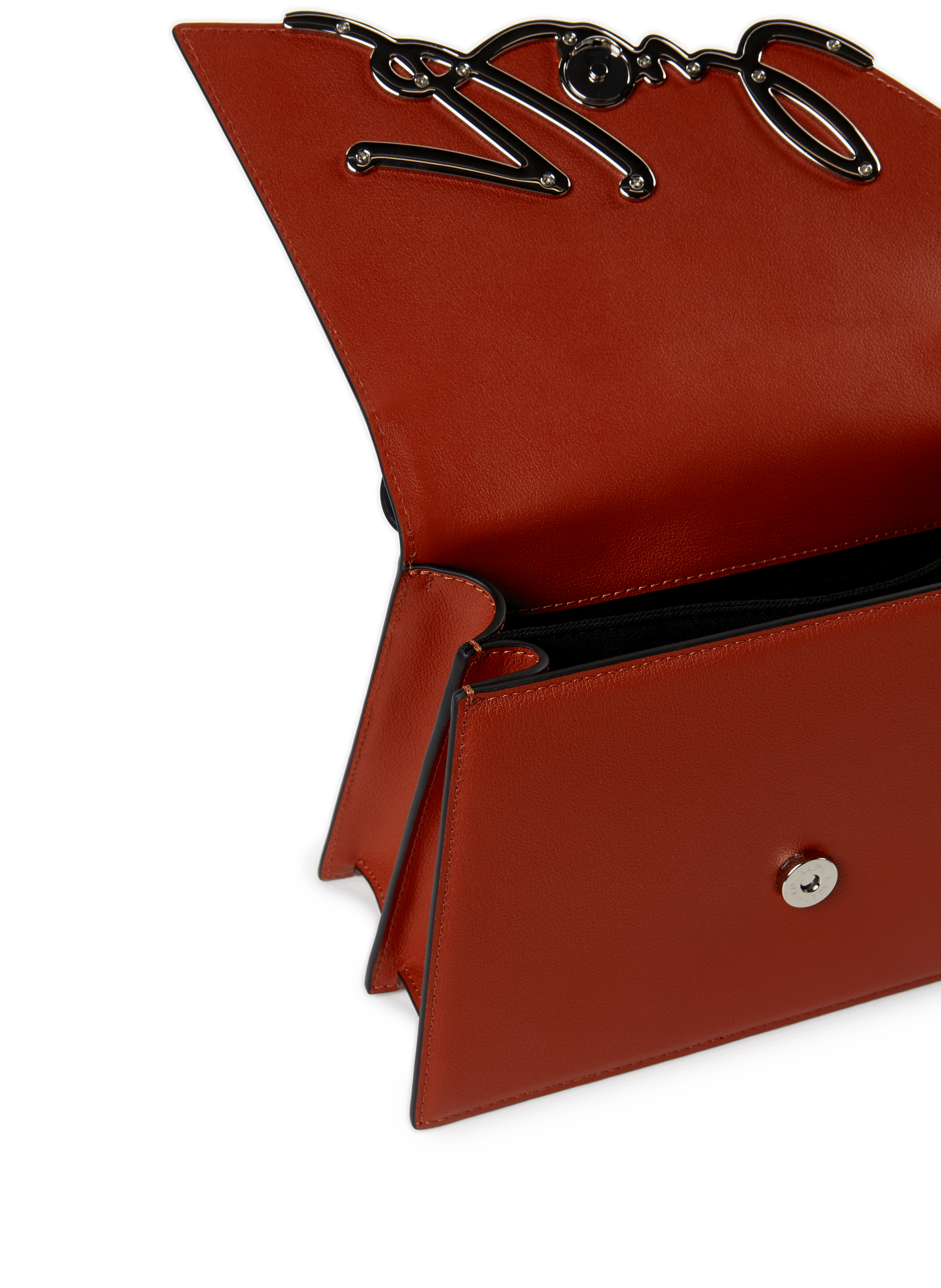 Sac à main en cuir KARL LAGERFELD Rouge