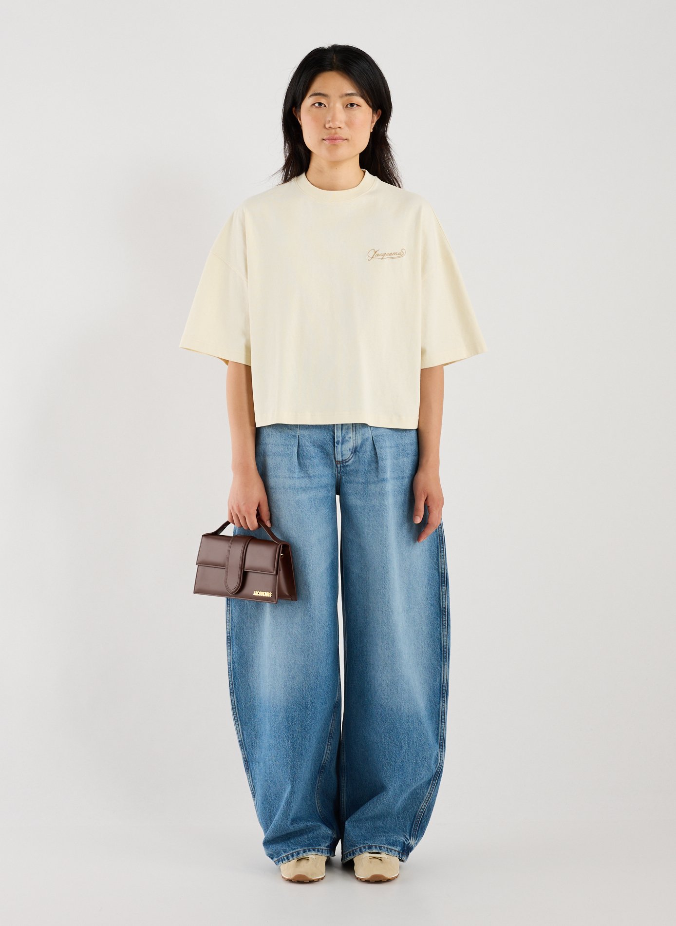 Le Grand Bambino en cuir JACQUEMUS Marron