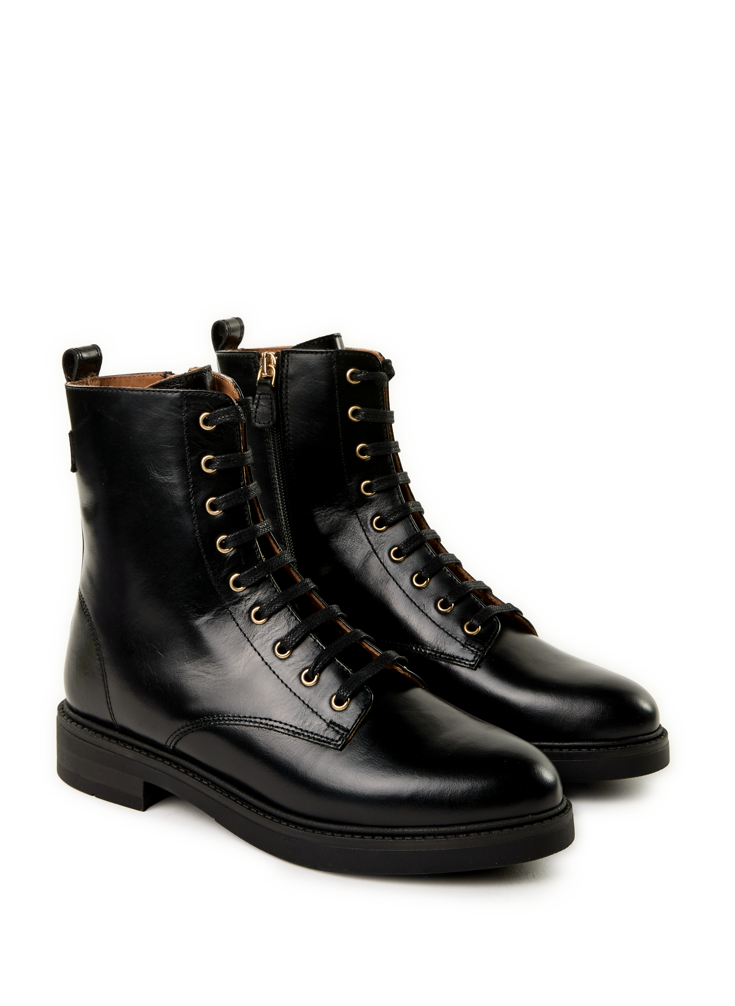 Bottines Eliane en cuir MAISON TOUFET Noir