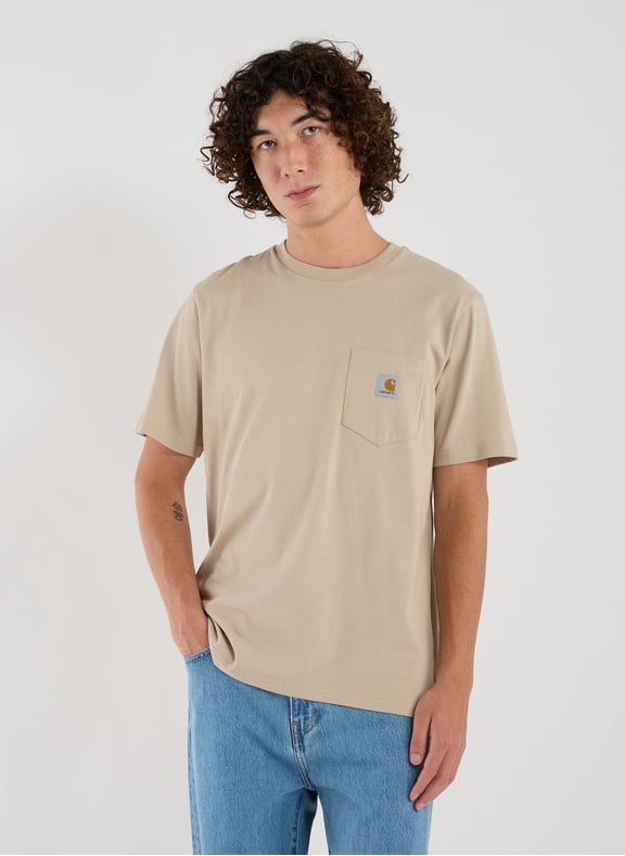 Classic Cotton T-Shirt Beige by CARHARTT WIP CARHARTT WIP Classic Cotton T-Shirt Beige