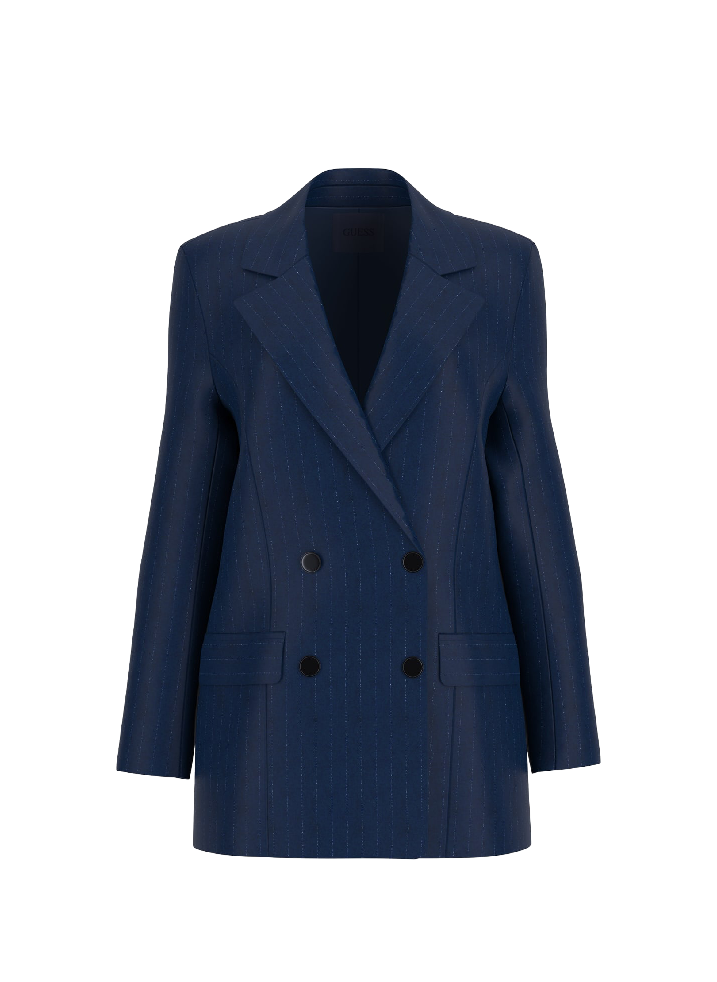 GUESS Veste Zanita à rayures Bleu