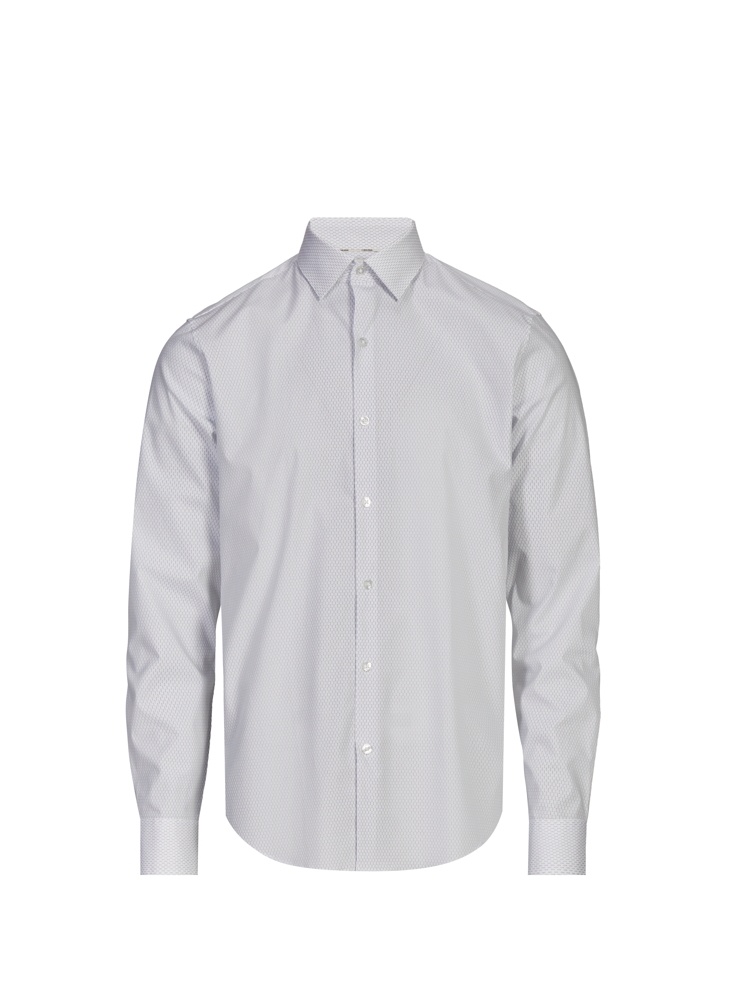 CALVIN KLEIN Slim cotton-blend shirt White