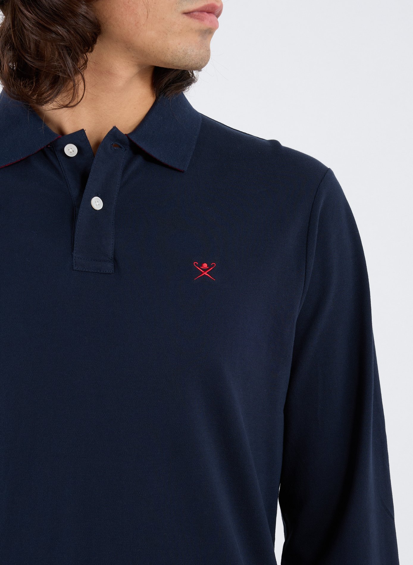 Polo en coton HACKETT Bleu