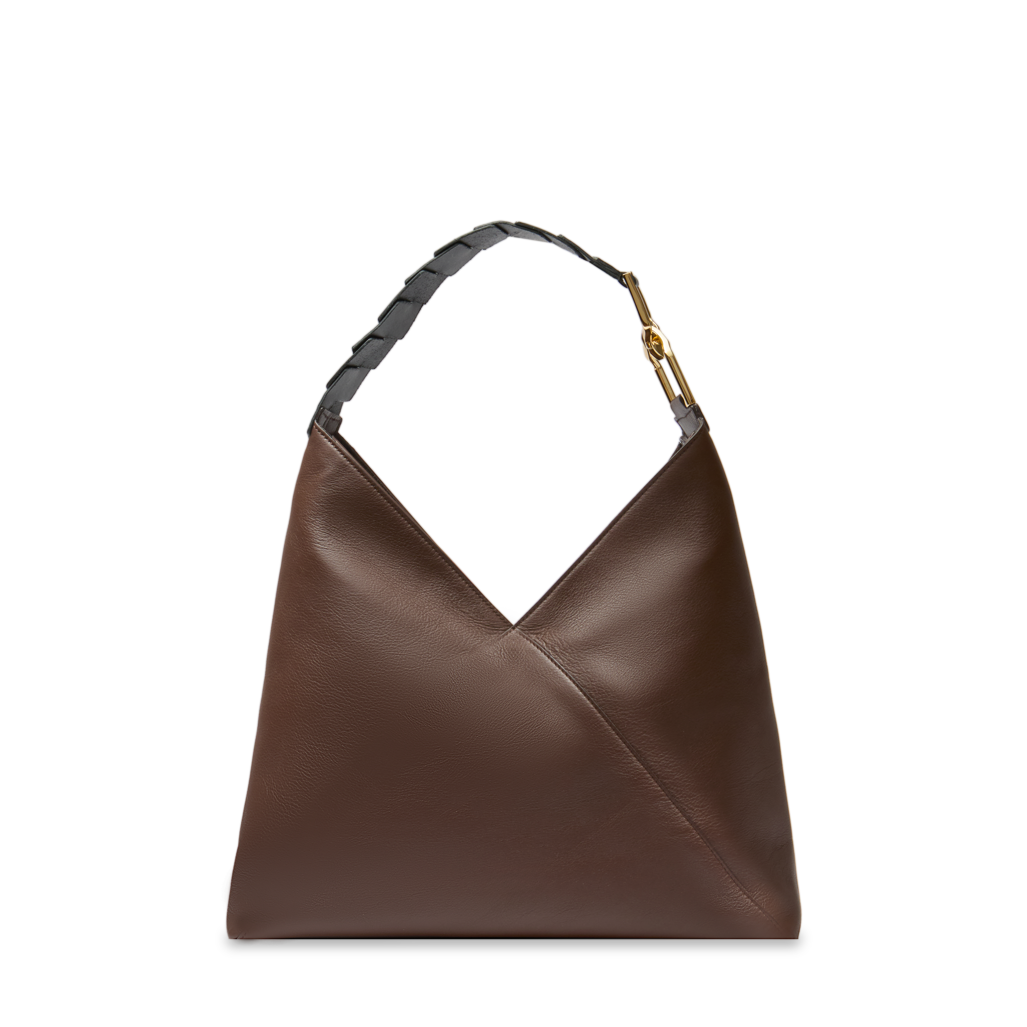 Sac hobo zippé l pagode de lancel en cuir LANCEL Marron