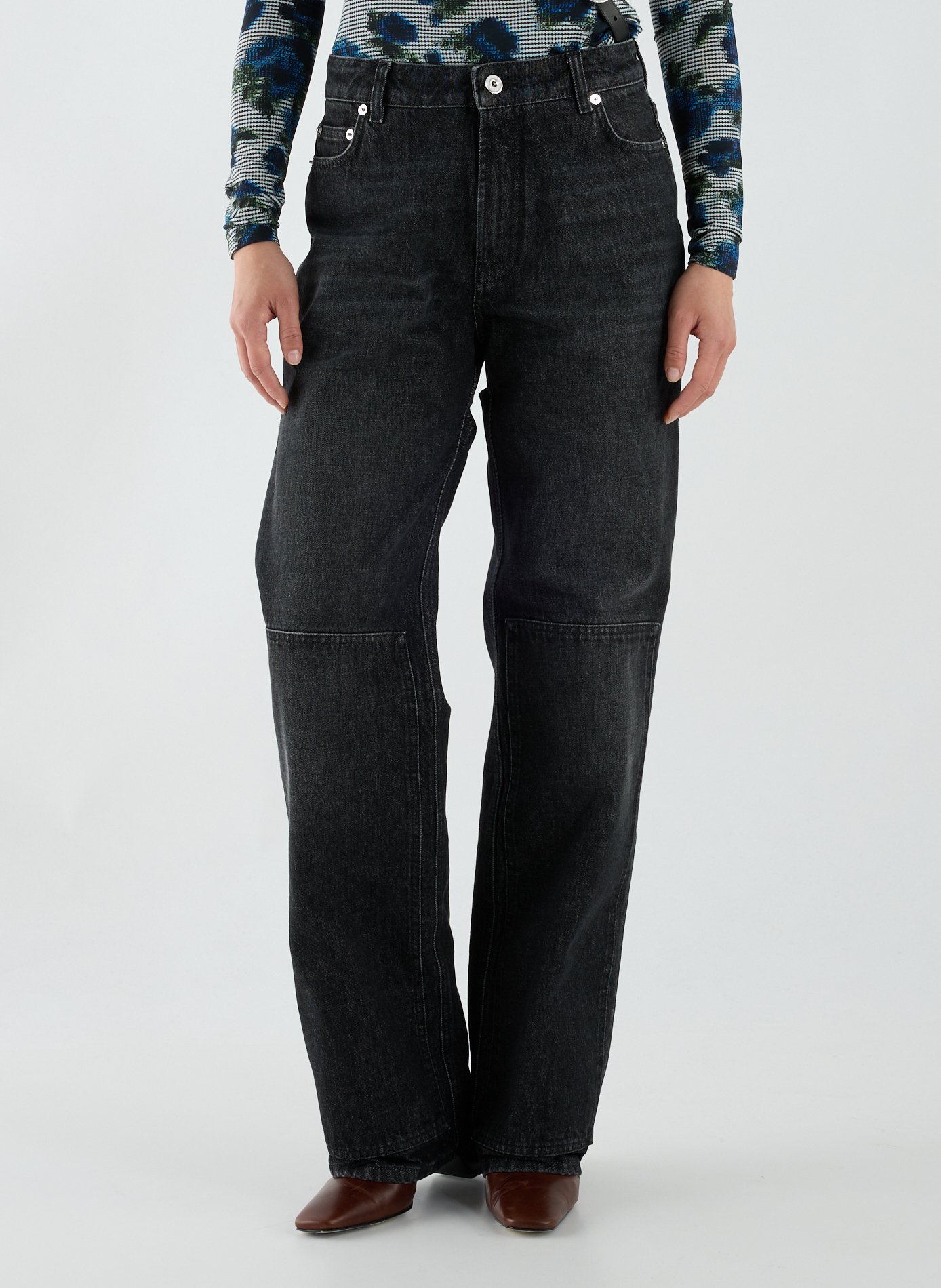 Jean large en coton JEAN PAUL GAULTIER Noir