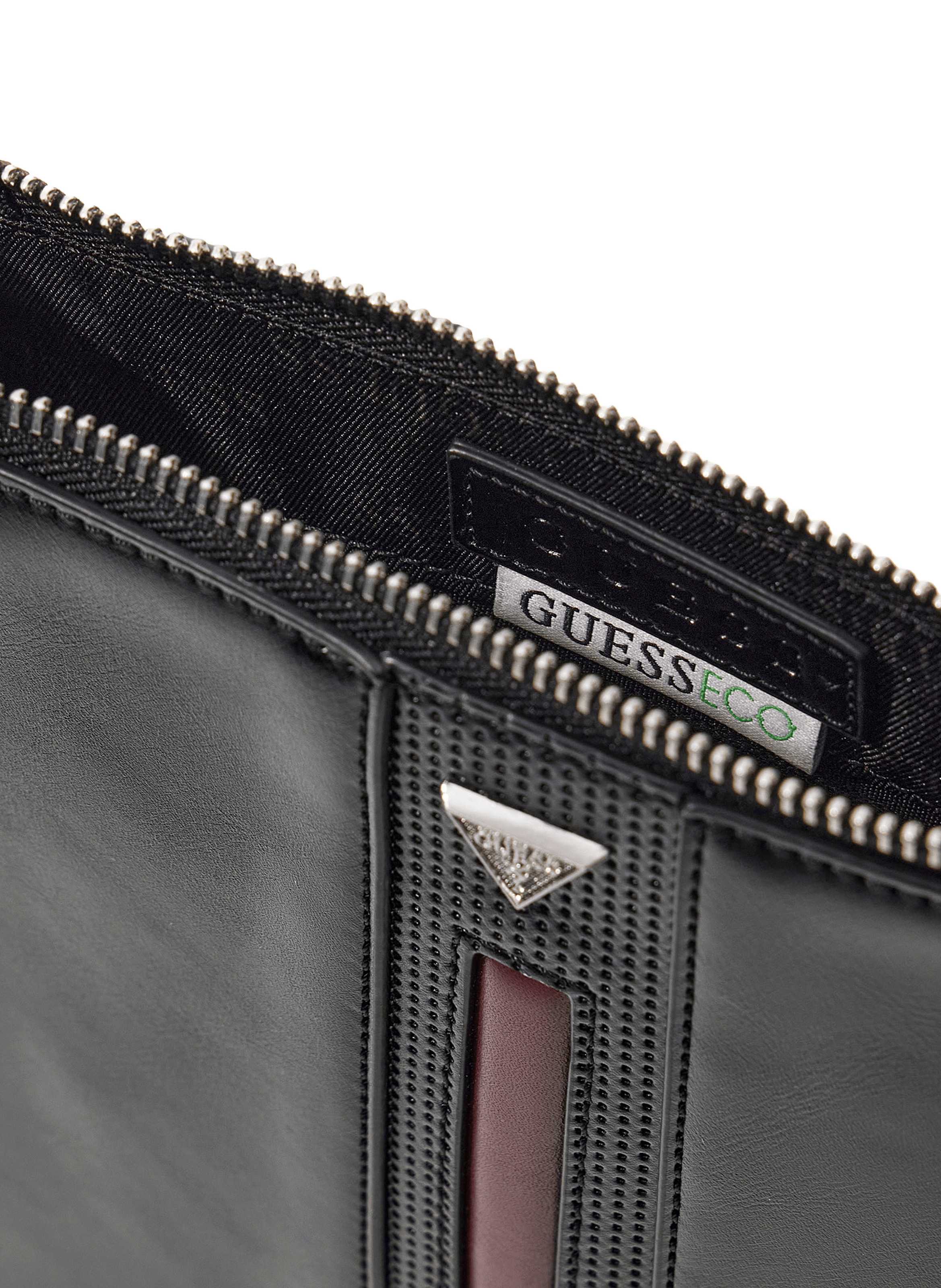 Leather-effect shoulder bag GUESS Black