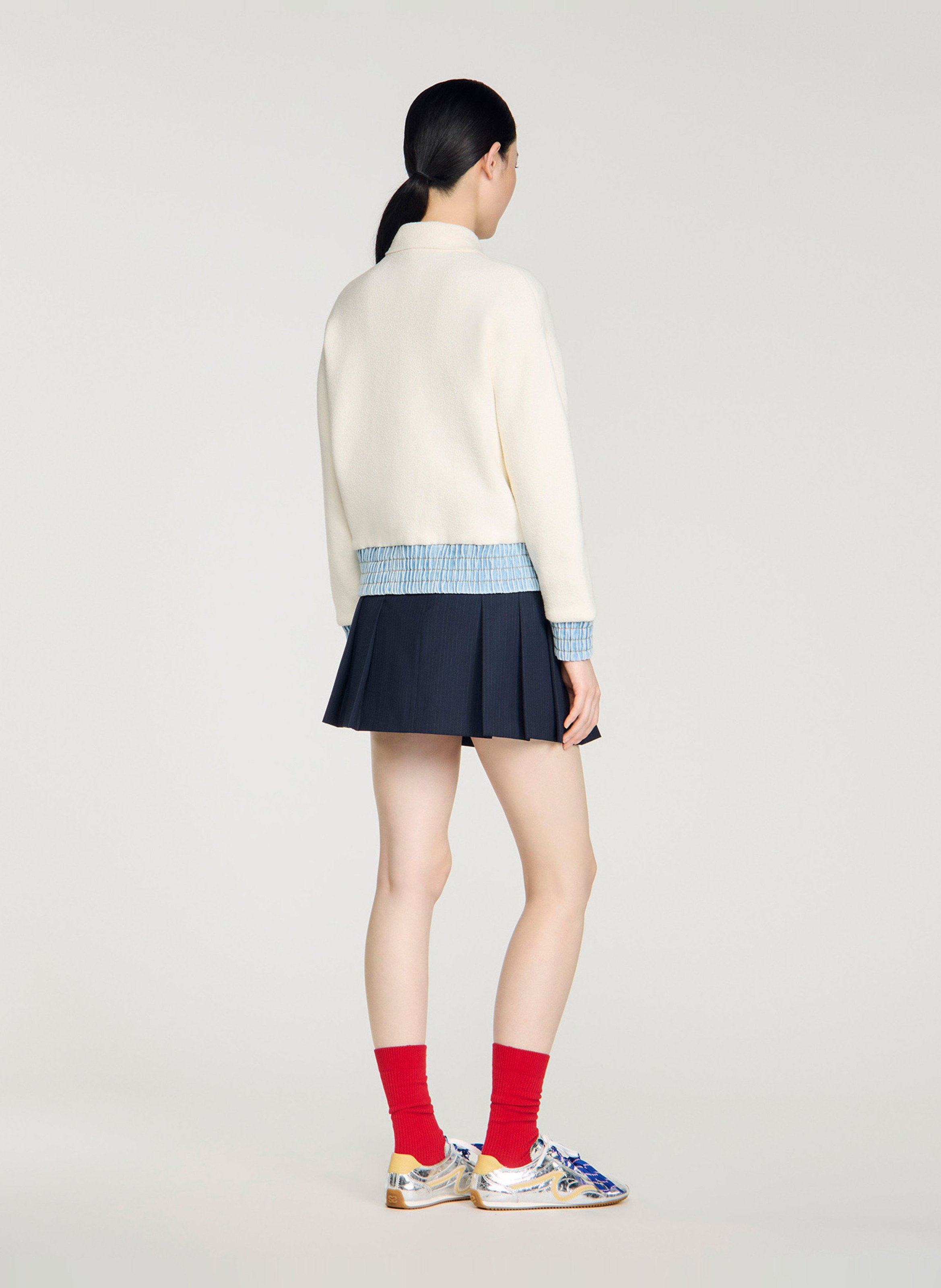 Cardigan col classique SANDRO Beige