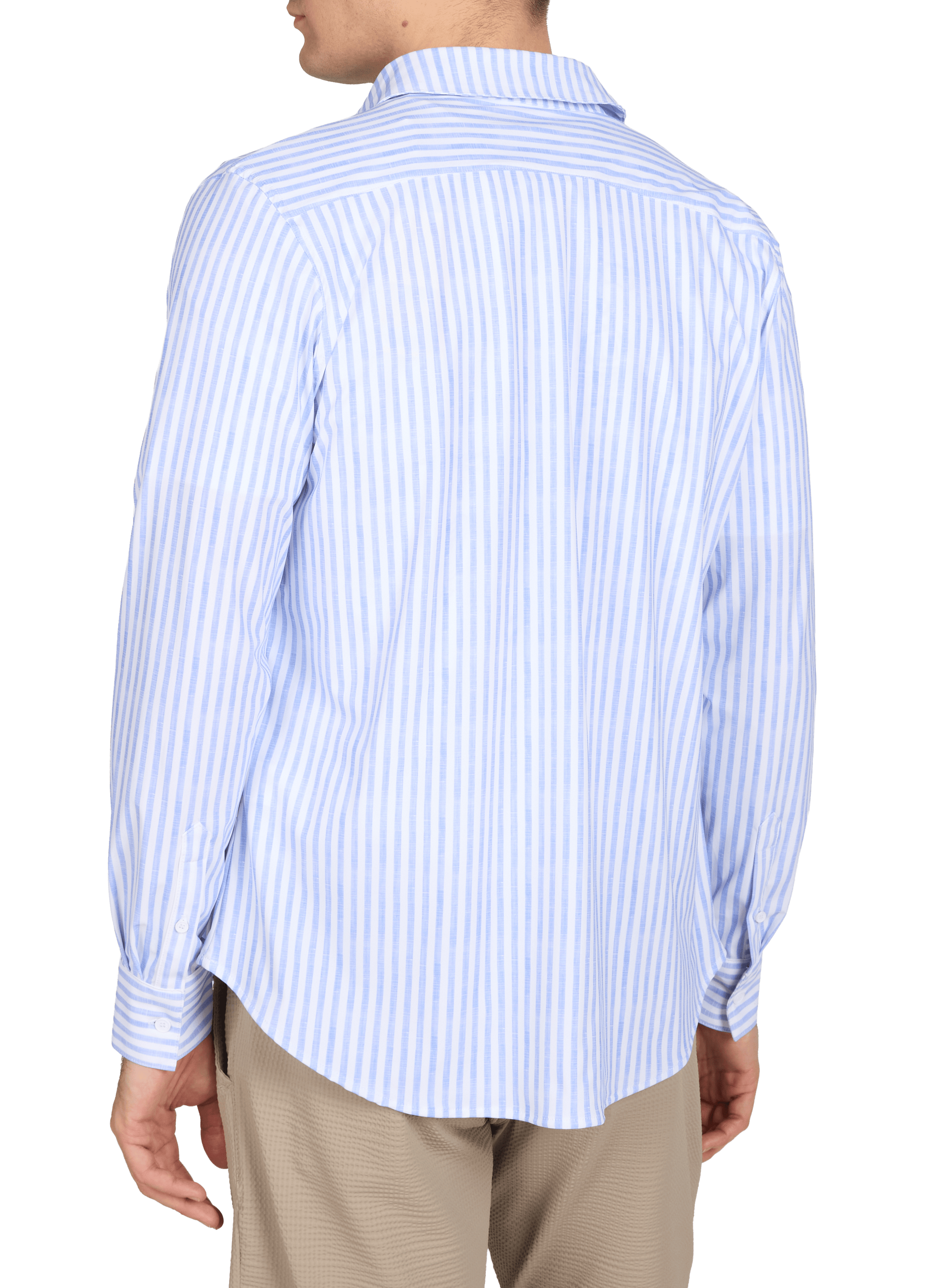 Chemise droite à rayures Jean Murcie 1789 CALA Blanc