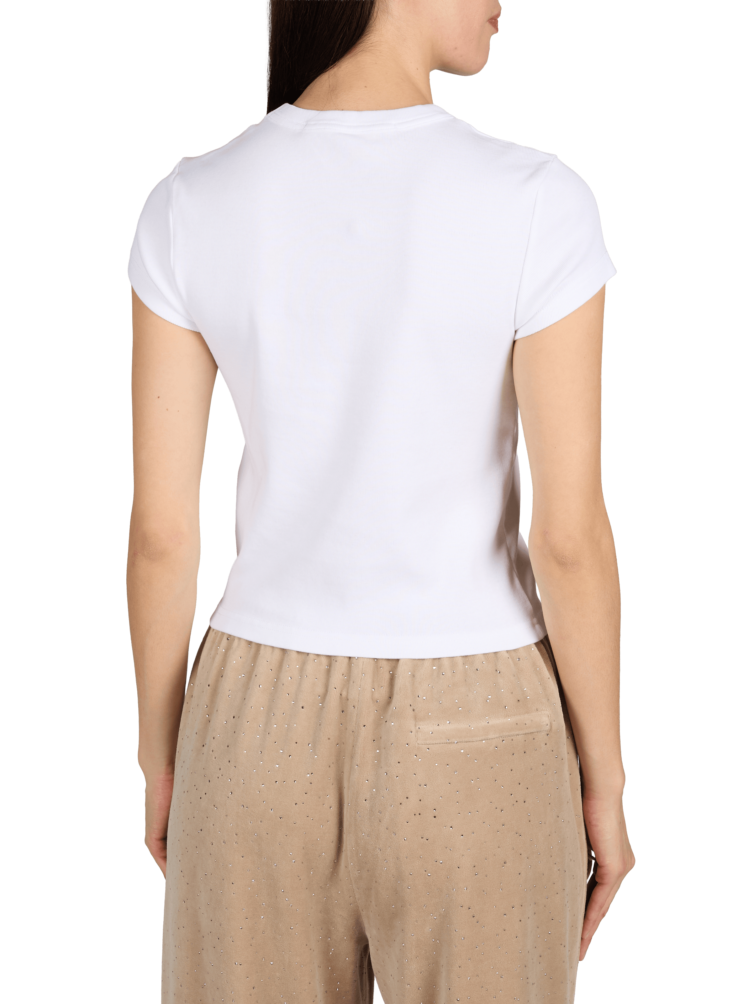 Top court à logo  ALEXANDER WANG Blanc