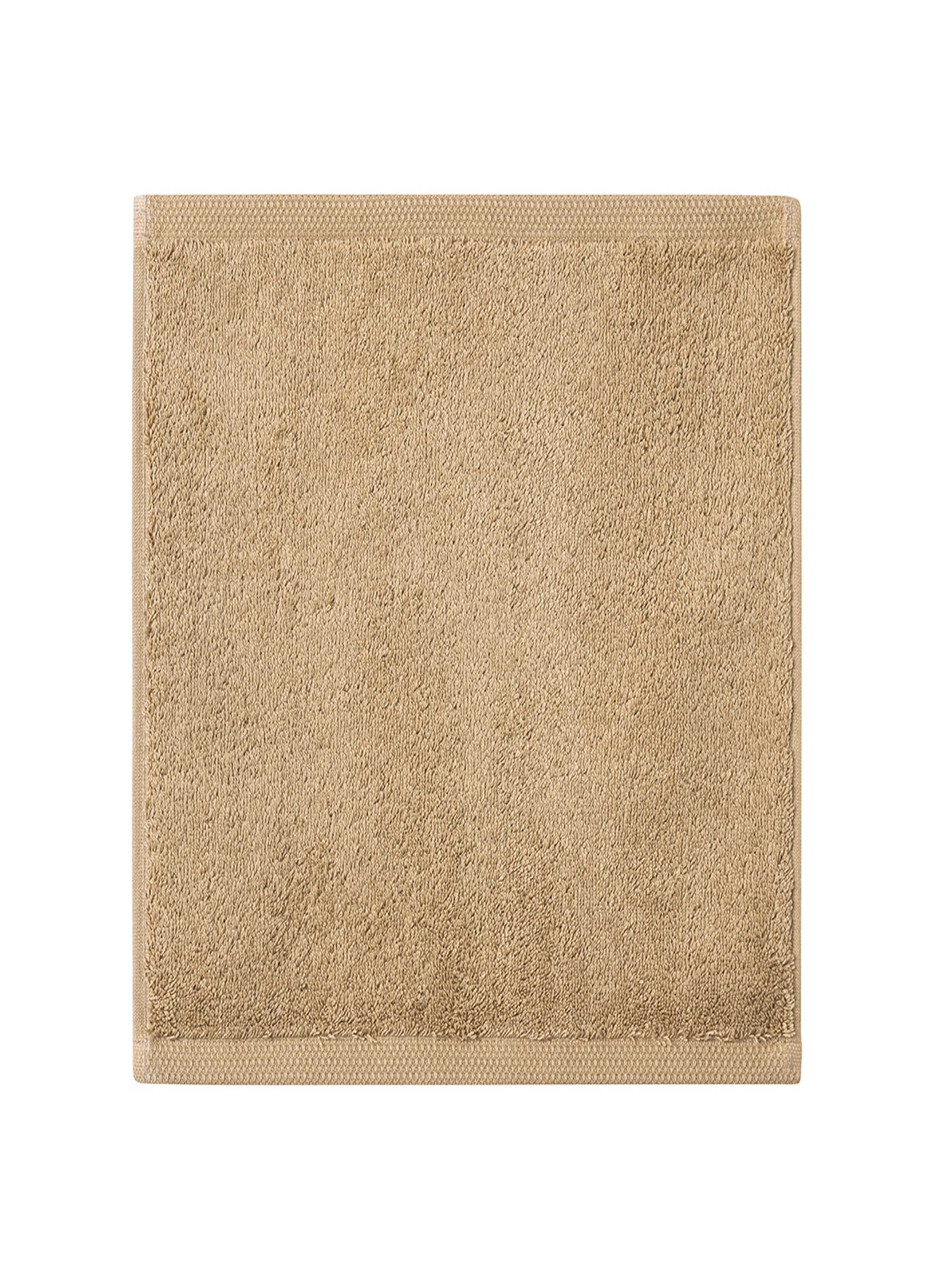 Carré visage uni en coton biologique, essentiel  Beige argile