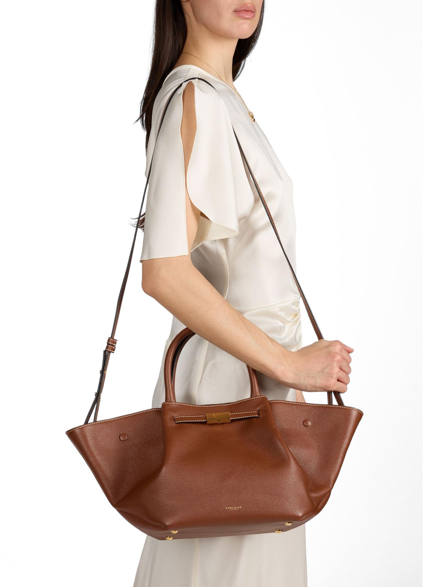 Cleo leather handbag DEMELLIER LONDON Brown