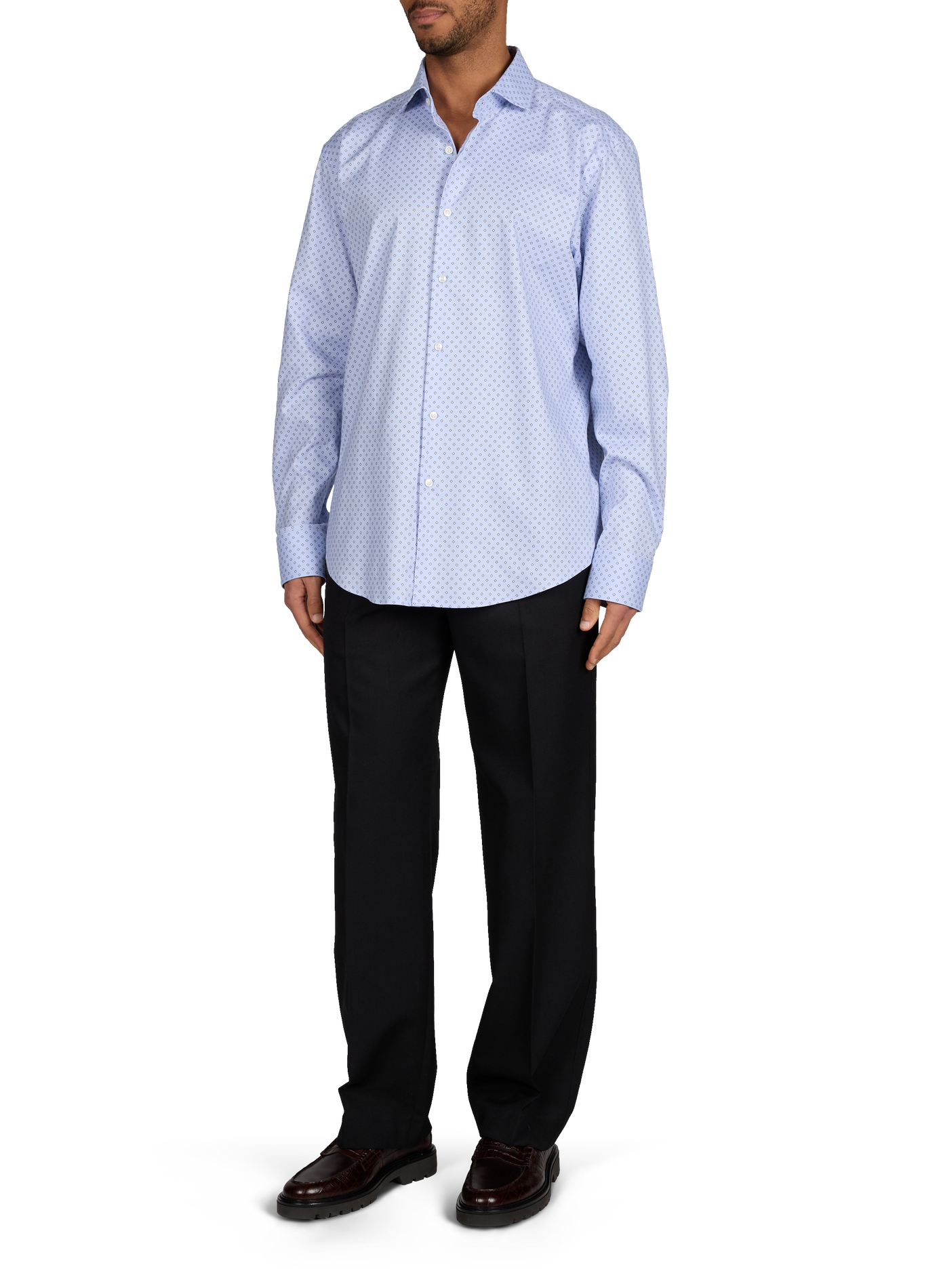 Joe patterned shirt in blended cotton BOSS Blue