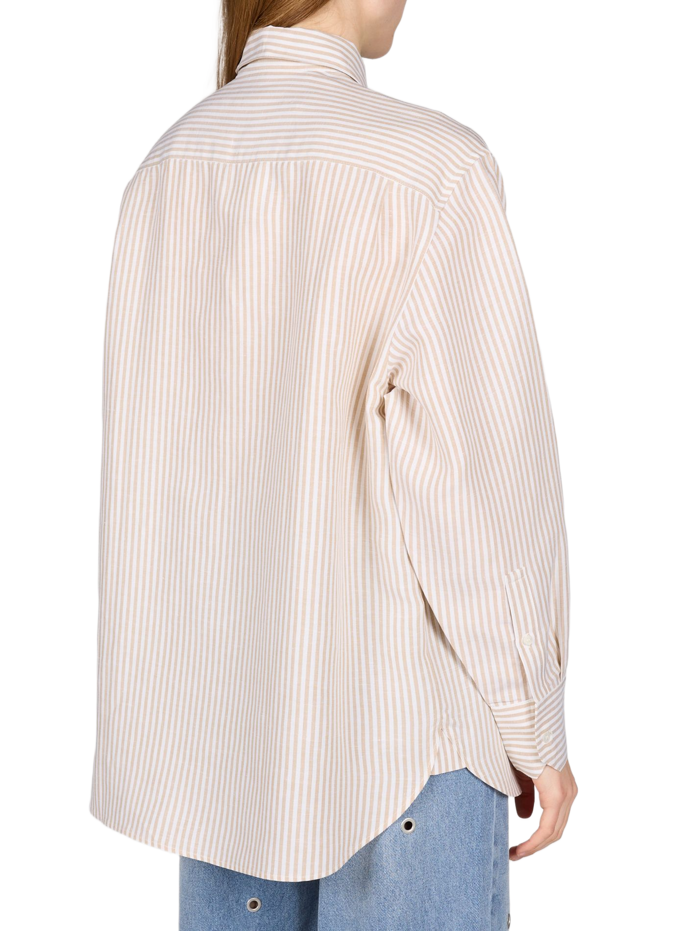 Long-sleeved striped cotton shirt LACOSTE Multicolour