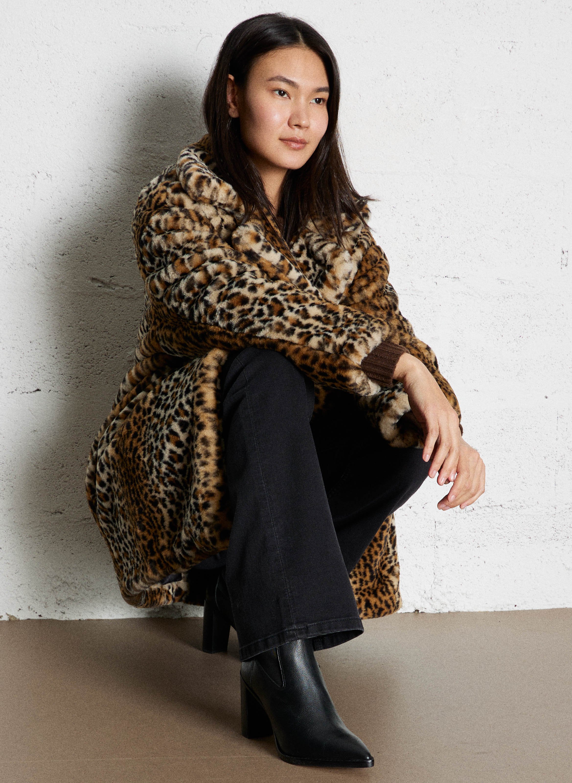Pull ample col rond en cachemire corvy BA&SH Marron