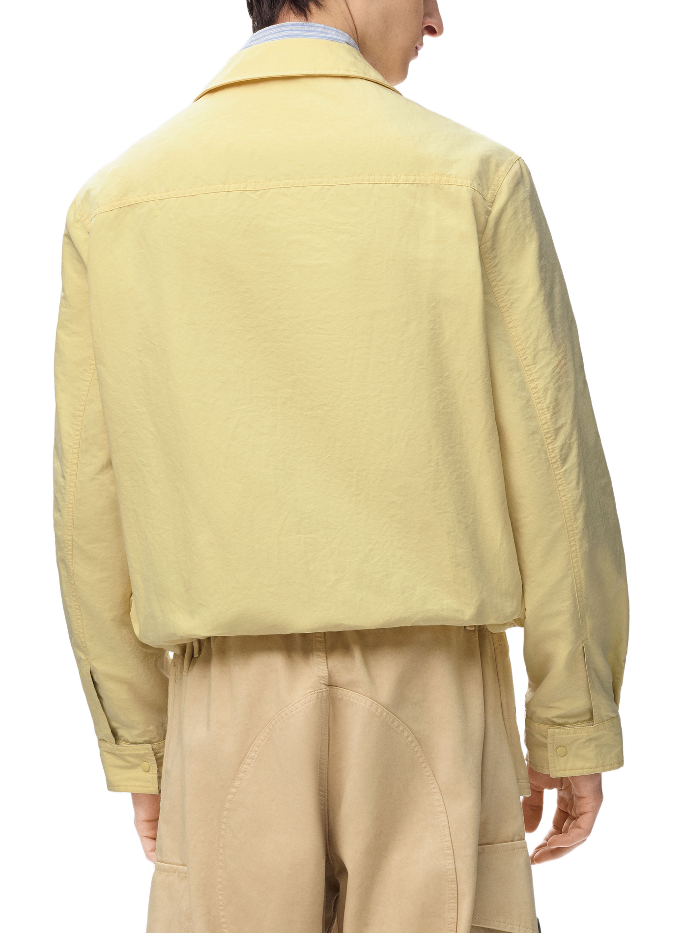 Zip-up technical cotton jacket LOEWE Yellow