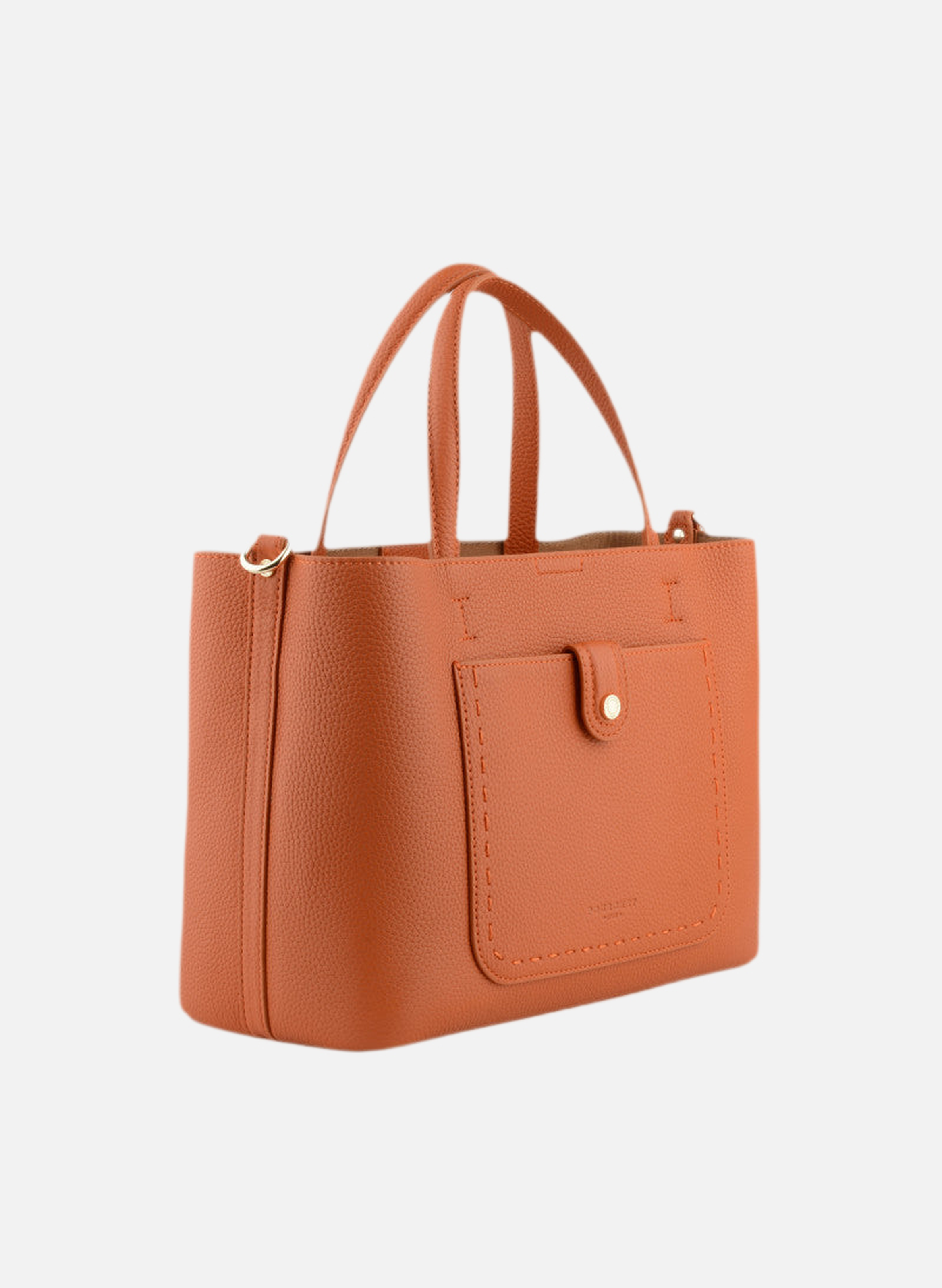 Bride soft | sac à main en cuir de vachette POURCHET Orange