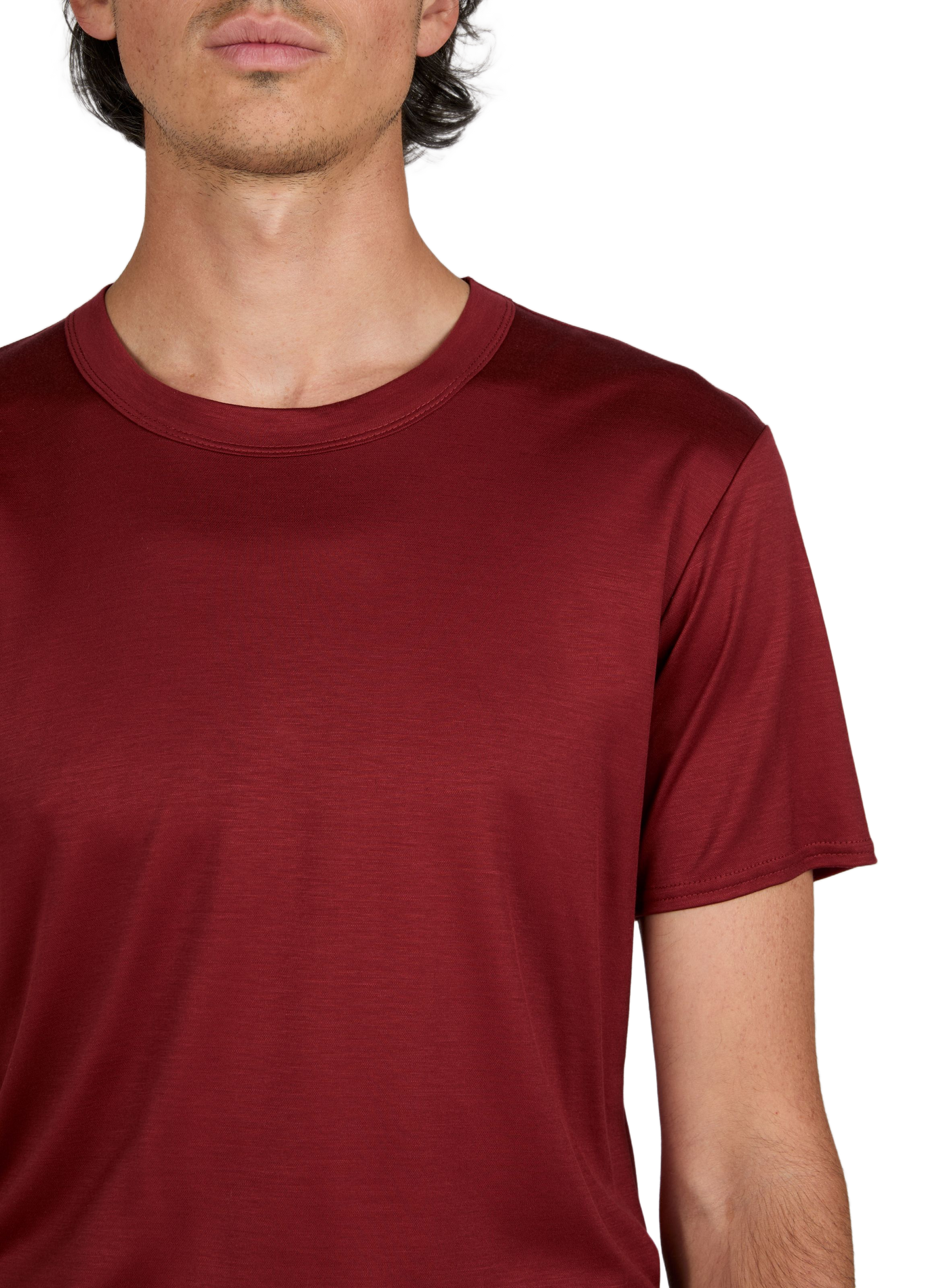 Round neck T-shirt OMAR AFRIDI Red