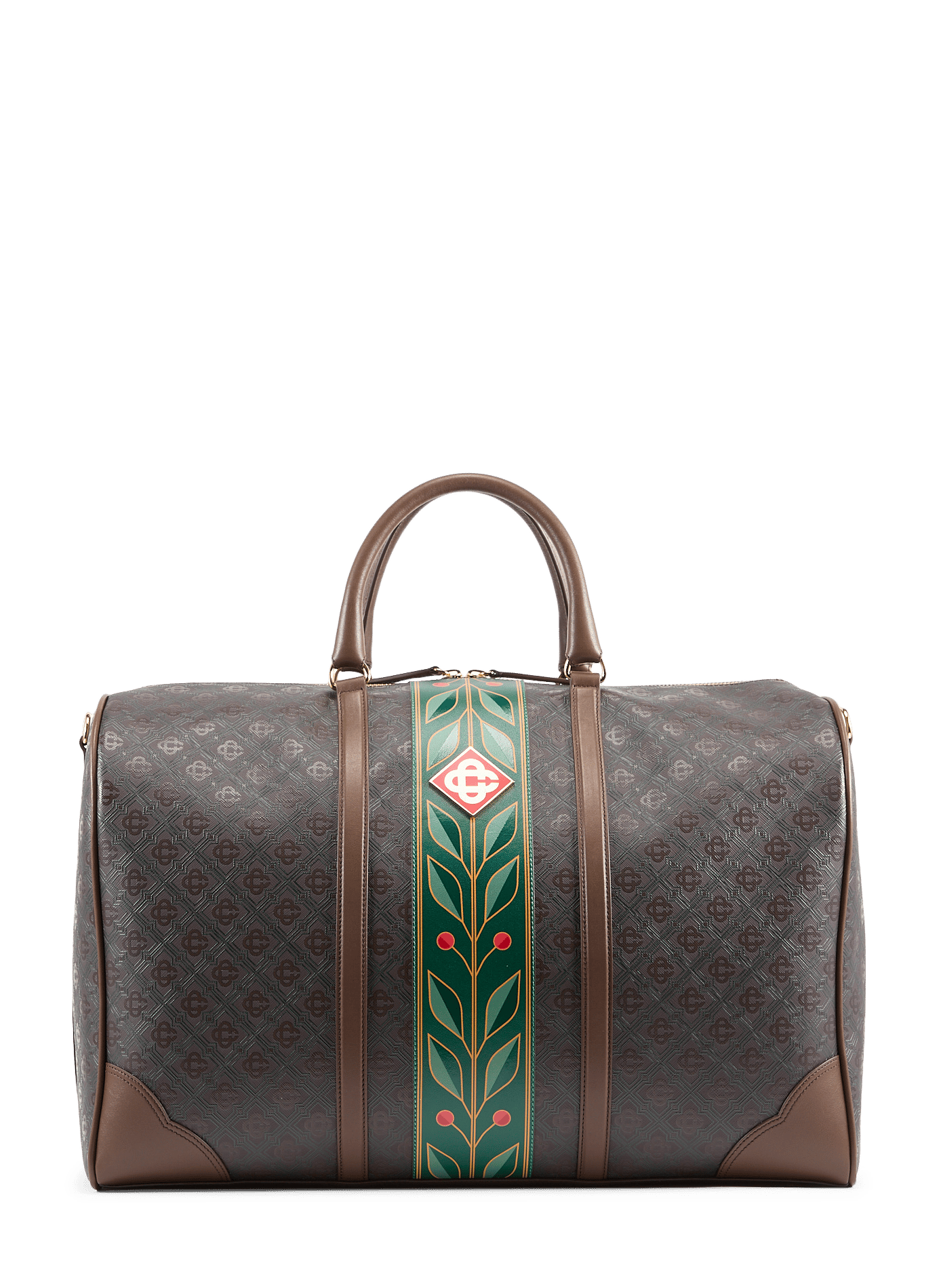 Sac de voyage texturé à monogramme  CASABLANCA PARIS Marron