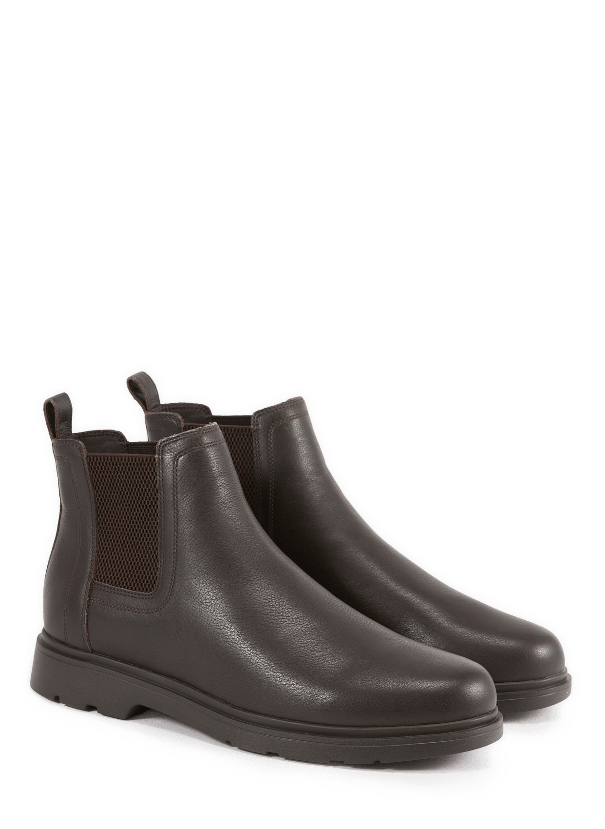 Leather ankle boots GEOX Brown